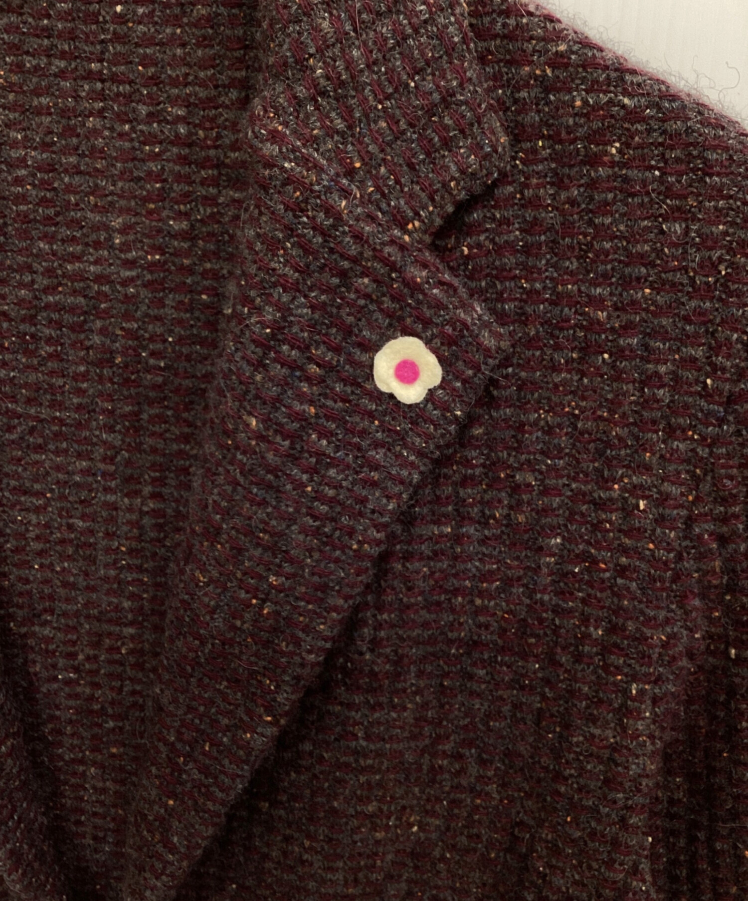 ✨新品未使用 LARDINI Lサイズ相当 中古・古着通販】LARDINI (ラルディーニ) ニットジャケット ボルドー