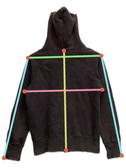 中古・古着通販】WAREHOUSE (ウエアハウス) ジップパーカー グレー