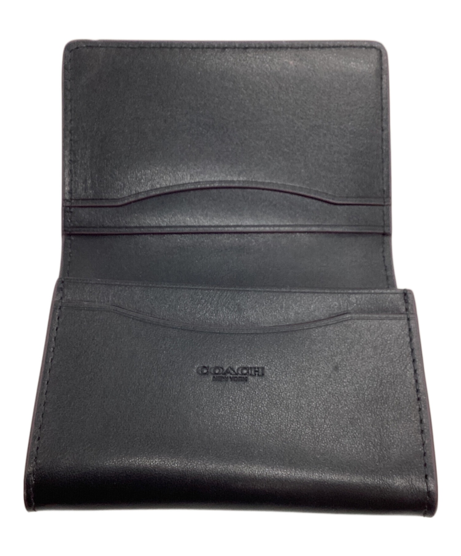 〈未使用品〉COACH（コーチ） リード シグネチャー 中古・古着通販】COACH (コーチ) カードケース シグネチャー ブラック