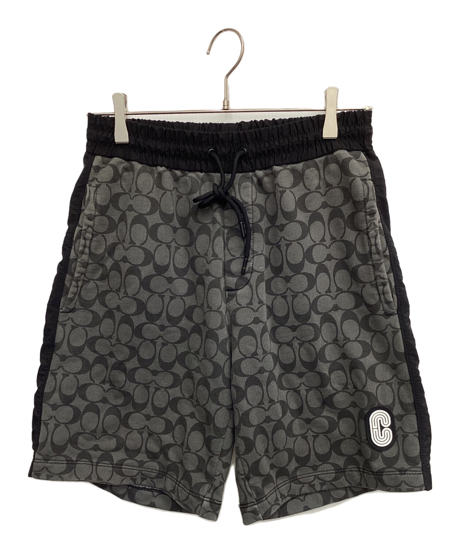 中古・古着通販】COACH (コーチ) ハーフパンツ シグネチャー ブラック