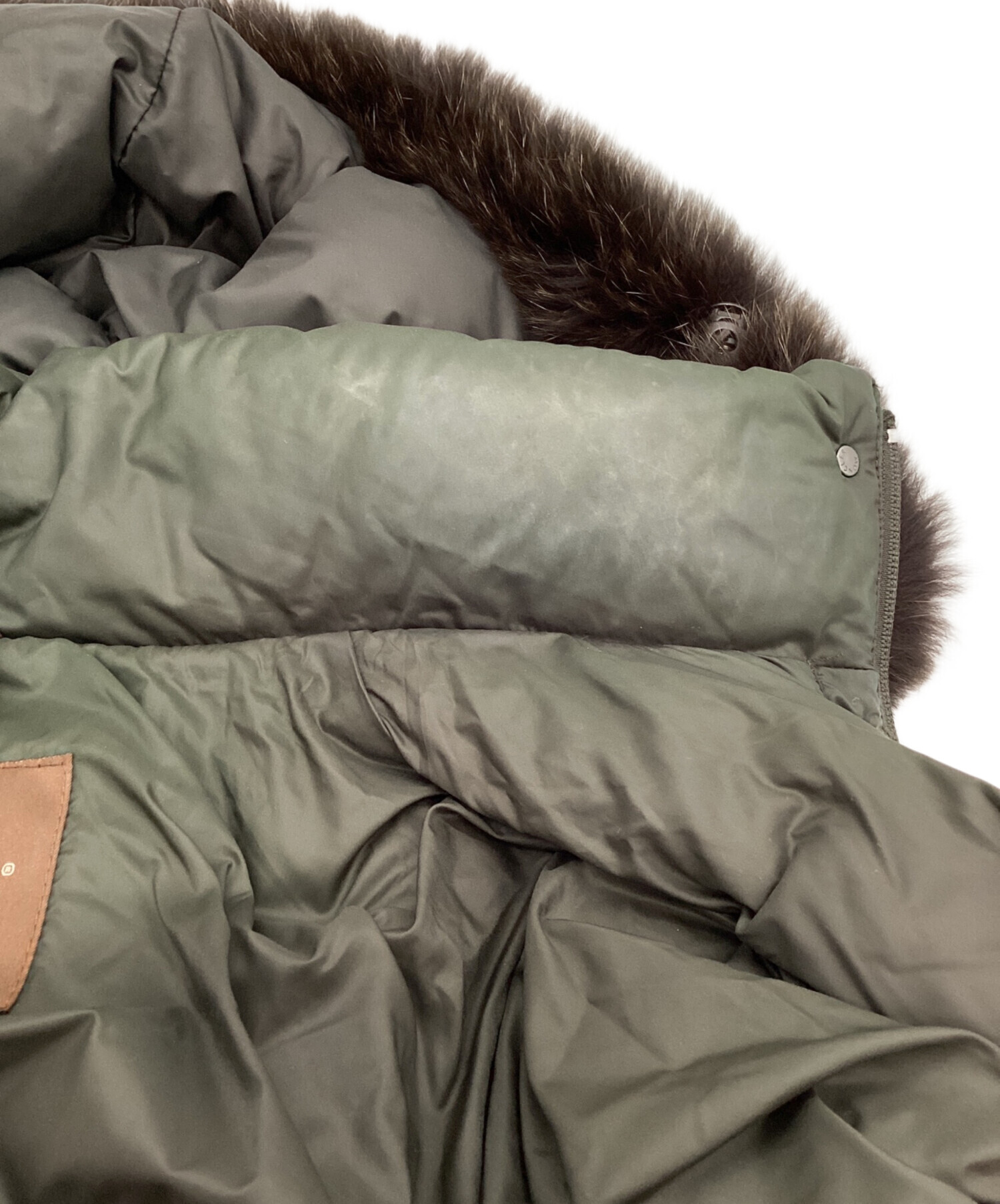 中古・古着通販】MONCLER (モンクレール) ダウンコート オリーブ