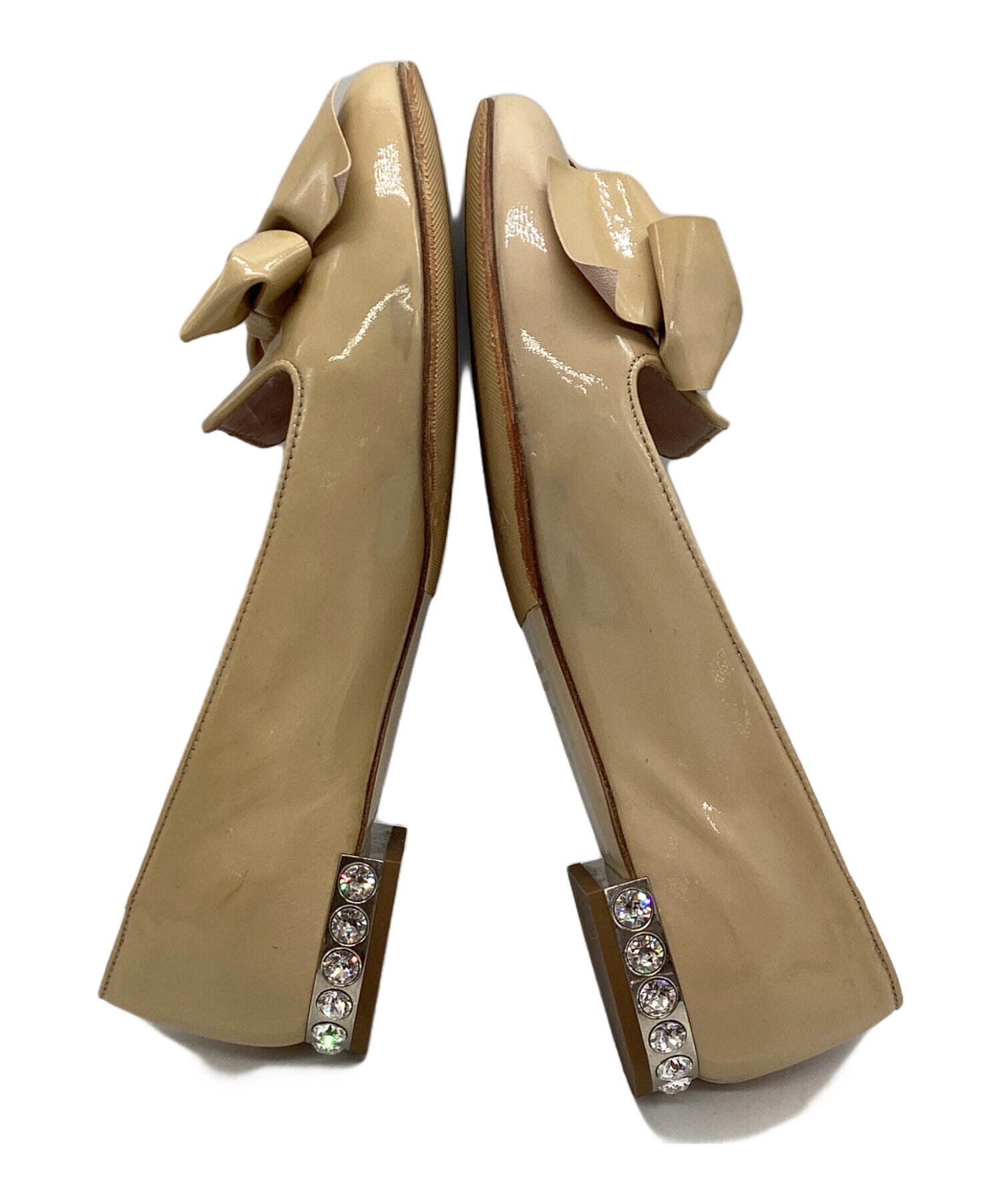 中古・古着通販】MIU MIU (ミュウミュウ) エナメルリボンパンプス