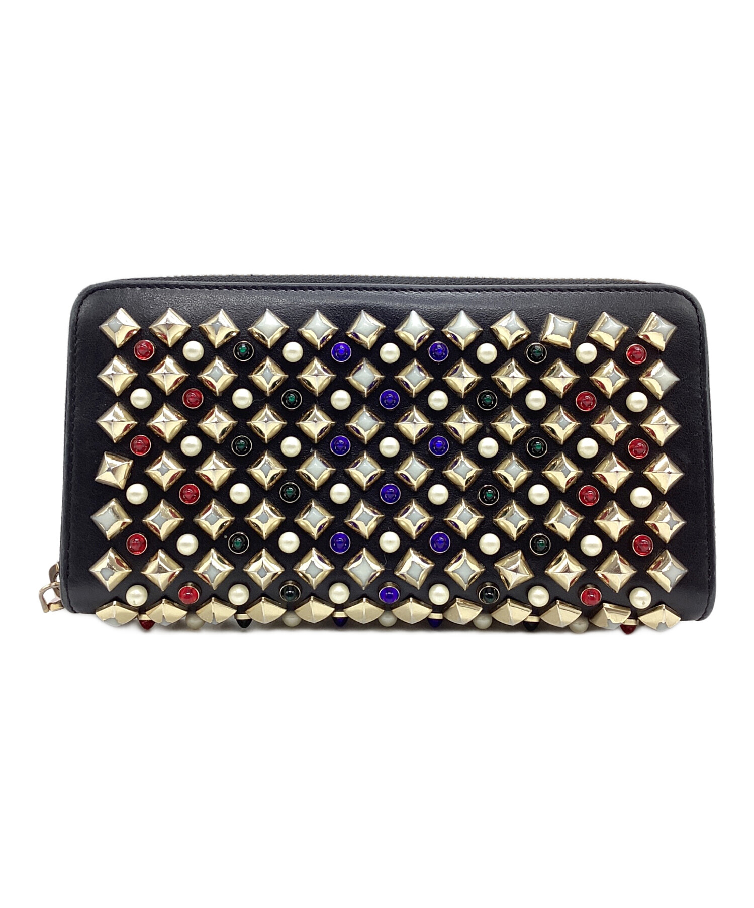 Christian Louboutinルブタン 三つ折り財布 グラフィティ 中古 中古・古着通販】Christian Louboutin (クリスチャン・ルブタン) 長