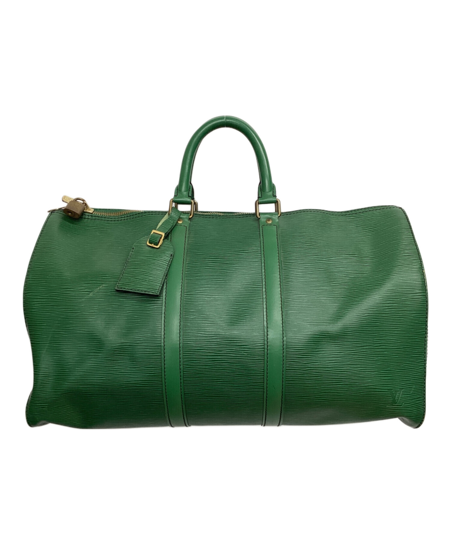 ルイヴィトン　キーポル45 　廃盤ボルネオグリーン 中古・古着通販】LOUIS VUITTON (ルイ ヴィトン) トラベルバッグ
