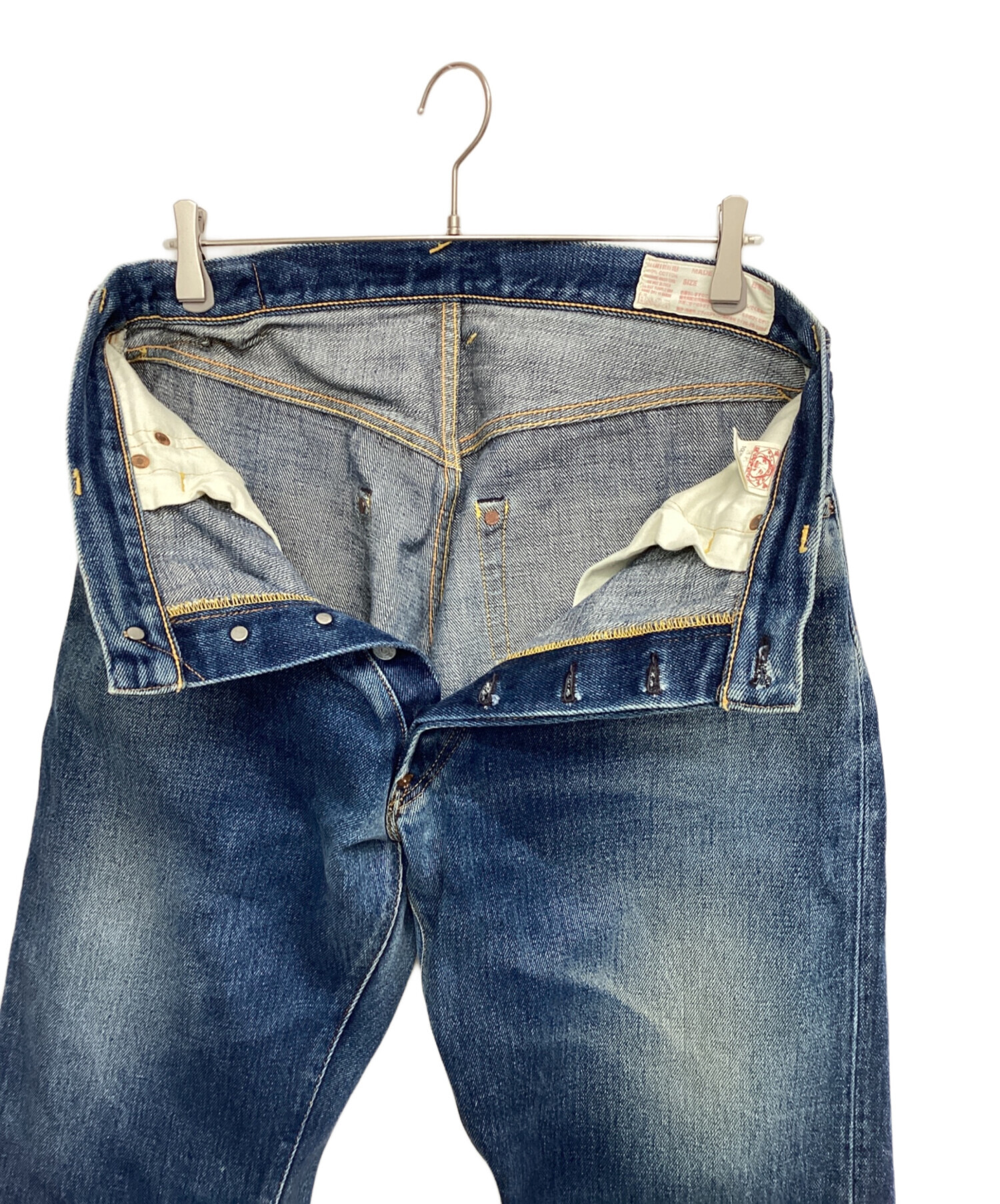 中古・古着通販】EVISU (エヴィス) デニムパンツ ネイビー サイズ:W38