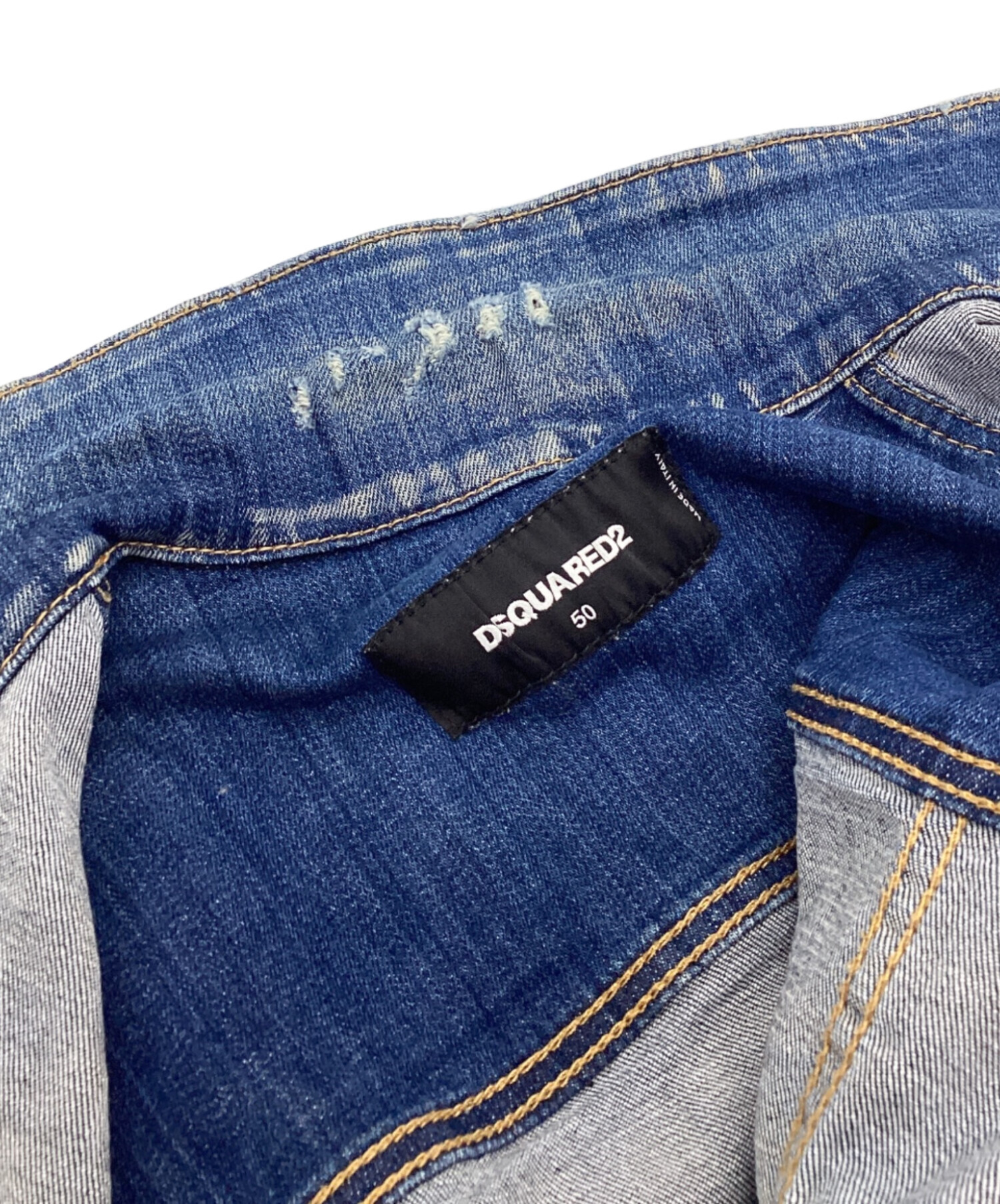 中古・古着通販】DSQUARED2 (ディースクエアード) デニムジャケット 