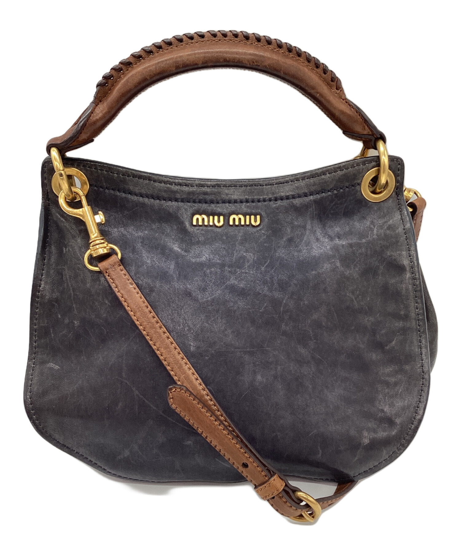 中古・古着通販】MIU MIU (ミュウミュウ) 2WAYショルダーバッグ 