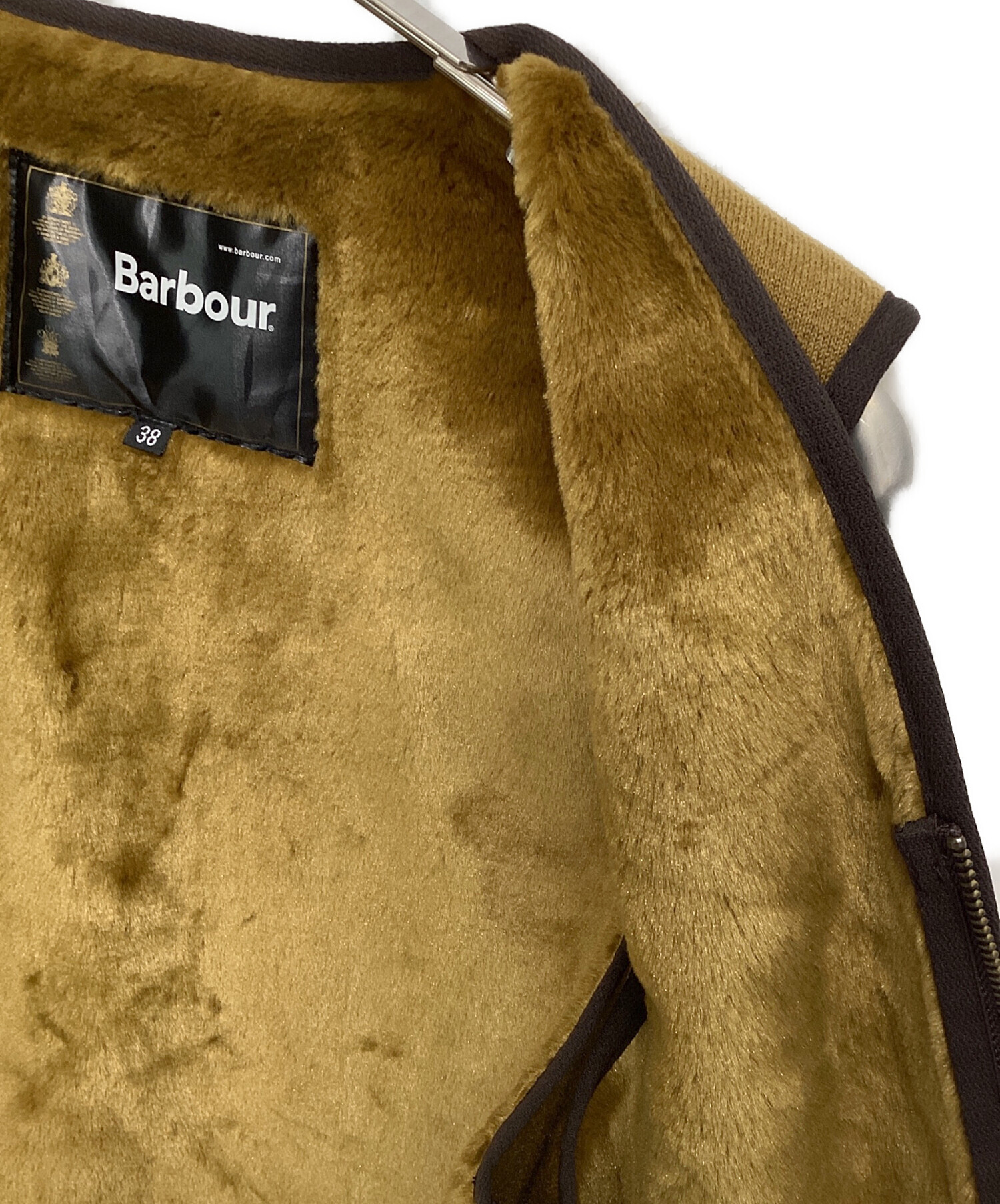 中古・古着通販】Barbour (バブアー) ファーライナーベスト ブラウン