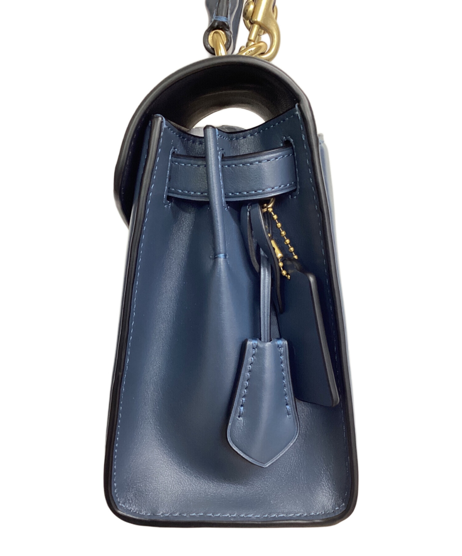 中古・古着通販】COACH (コーチ) 2WAYバッグ ブルー｜ブランド・古着