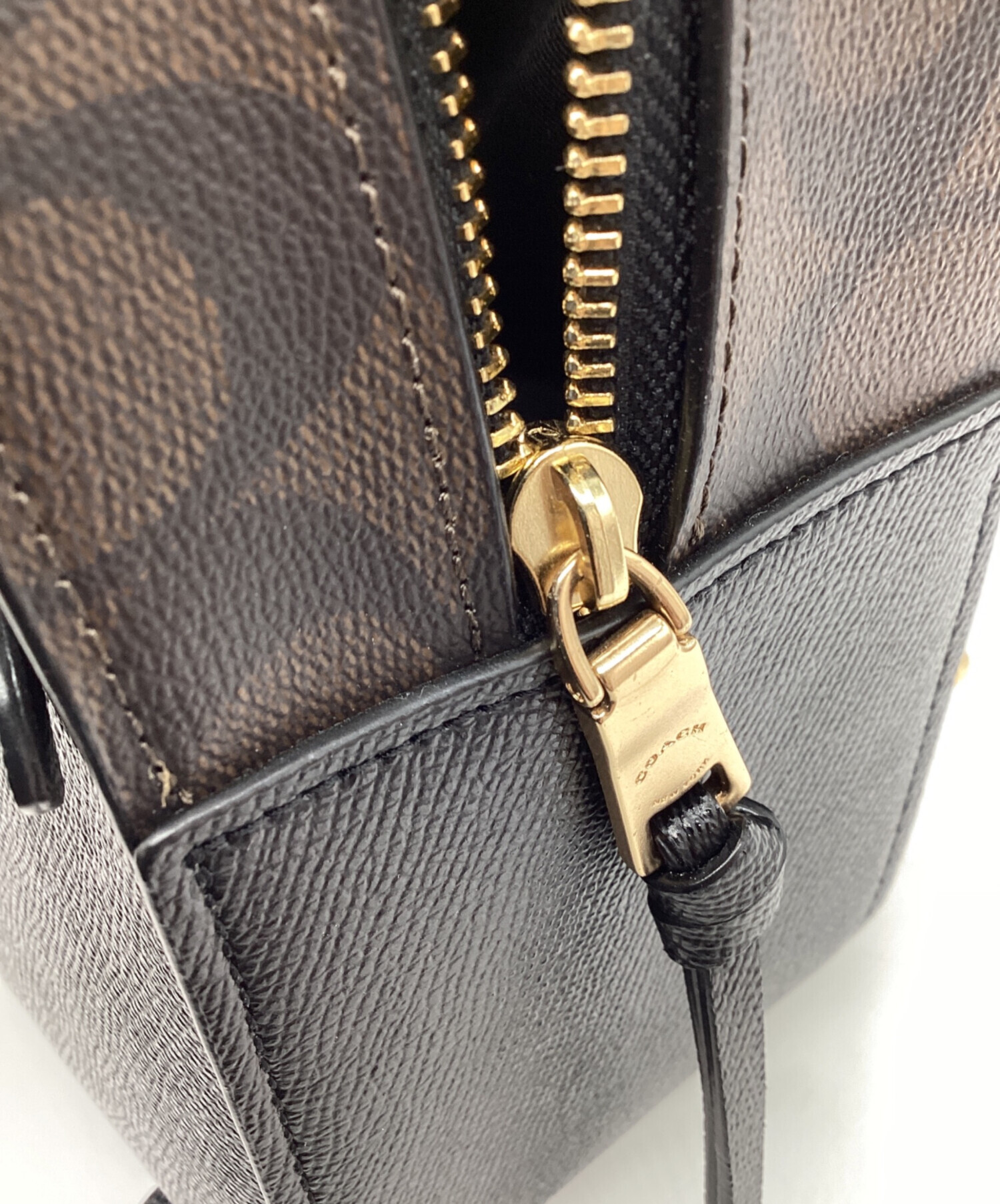 中古・古着通販】COACH (コーチ) リュック ブラウン×ブラック