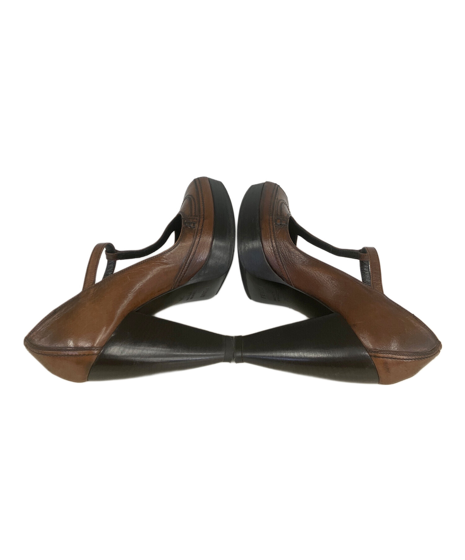 中古・古着通販】FENDI (フェンディ) ハイヒールパンプス ブラウン