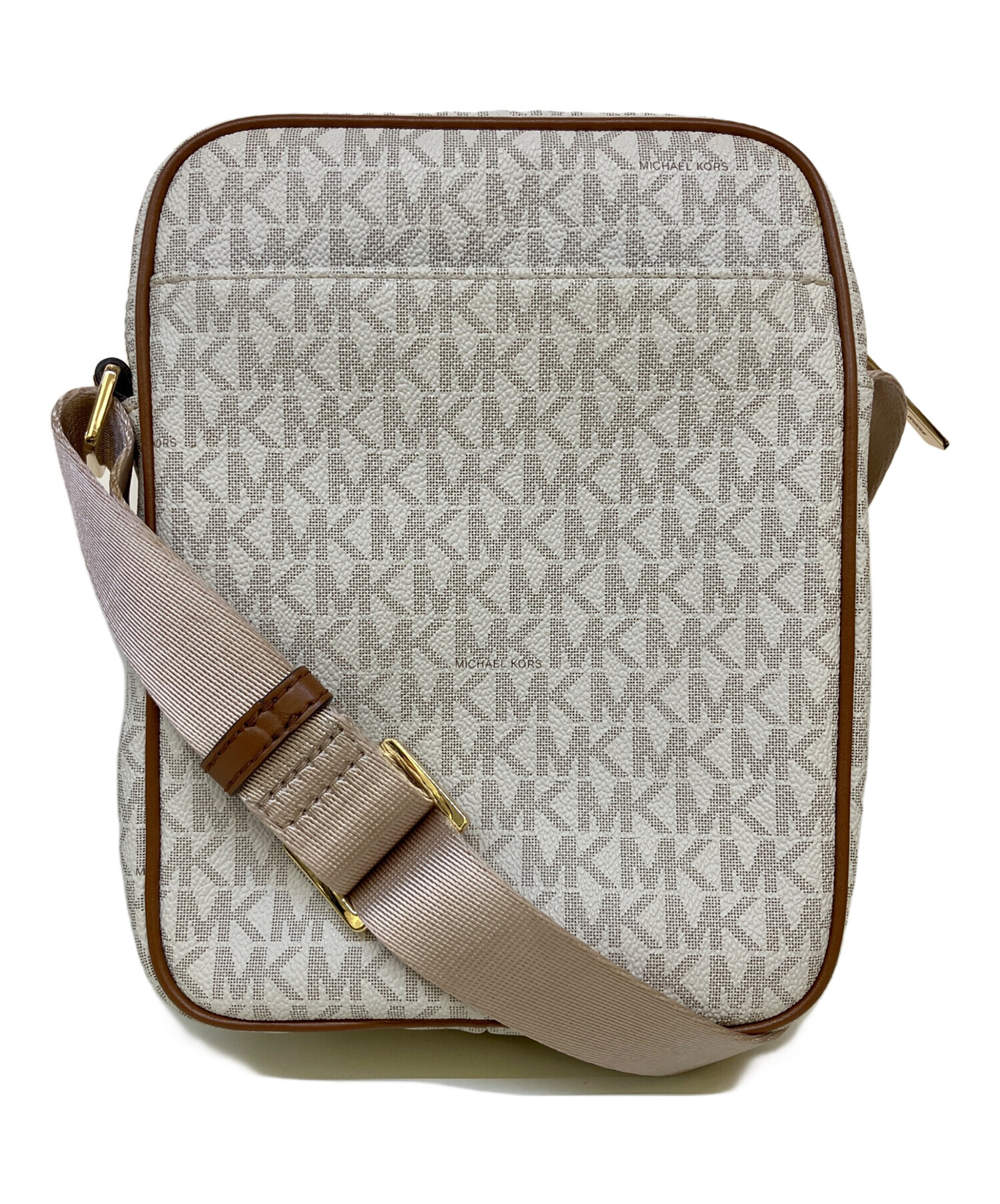 MICHAEL KORS ショルダーバッグ ホワイト/ブラウン マイケルコース