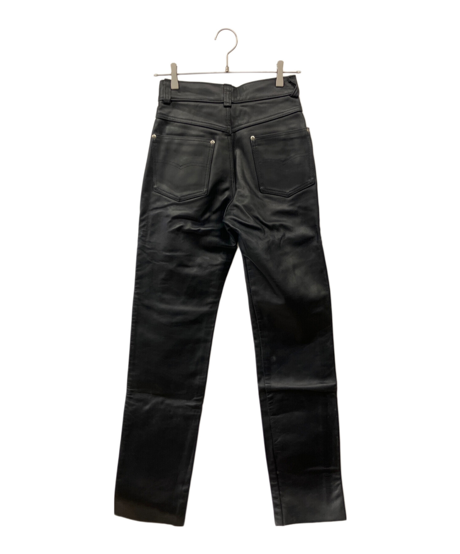 中古・古着通販】Schott (ショット) レザーパンツ ブラック サイズ