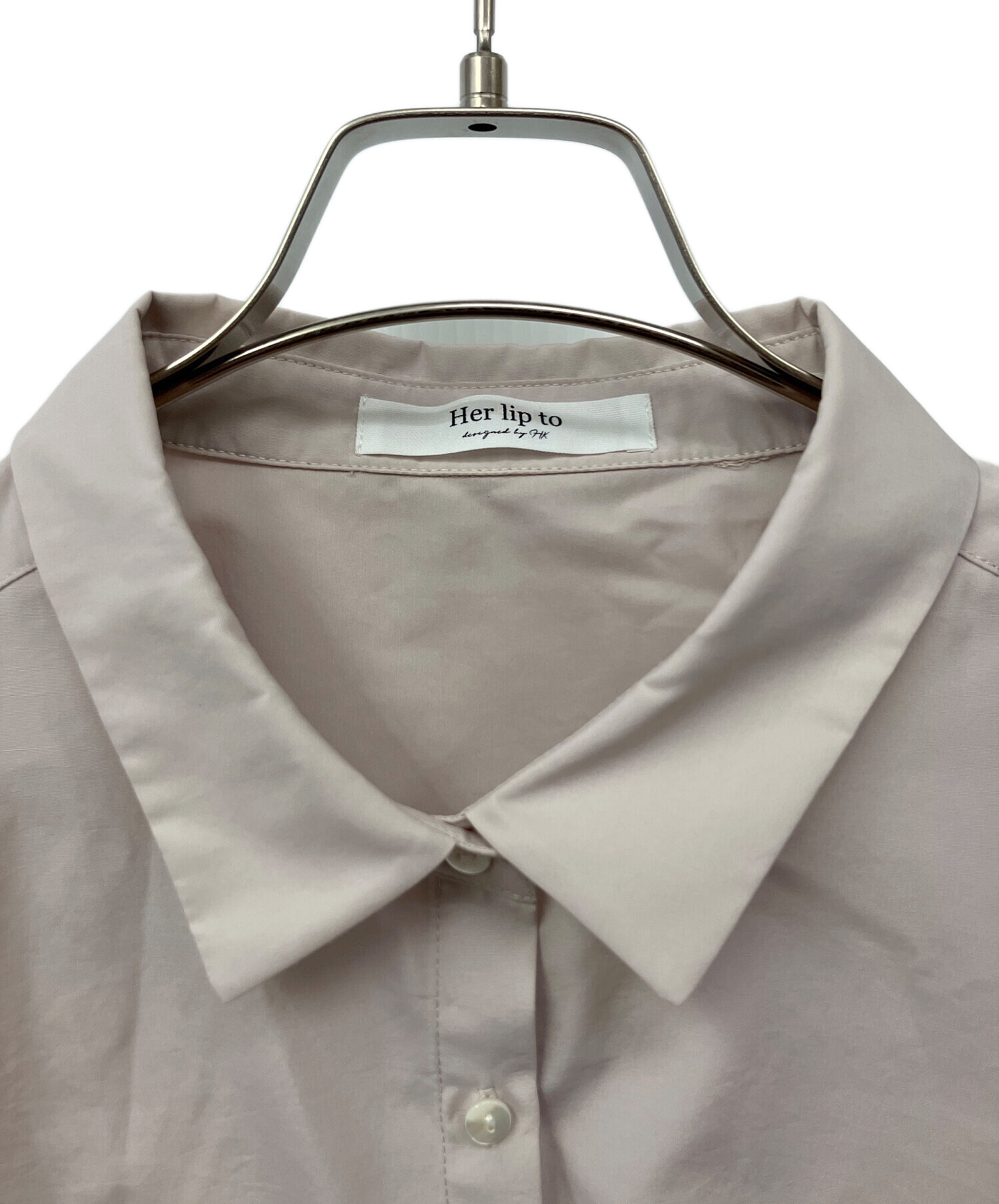 中古・古着通販】HER LIP TO (ハーリップトゥ) Draped Shirt Dress Set