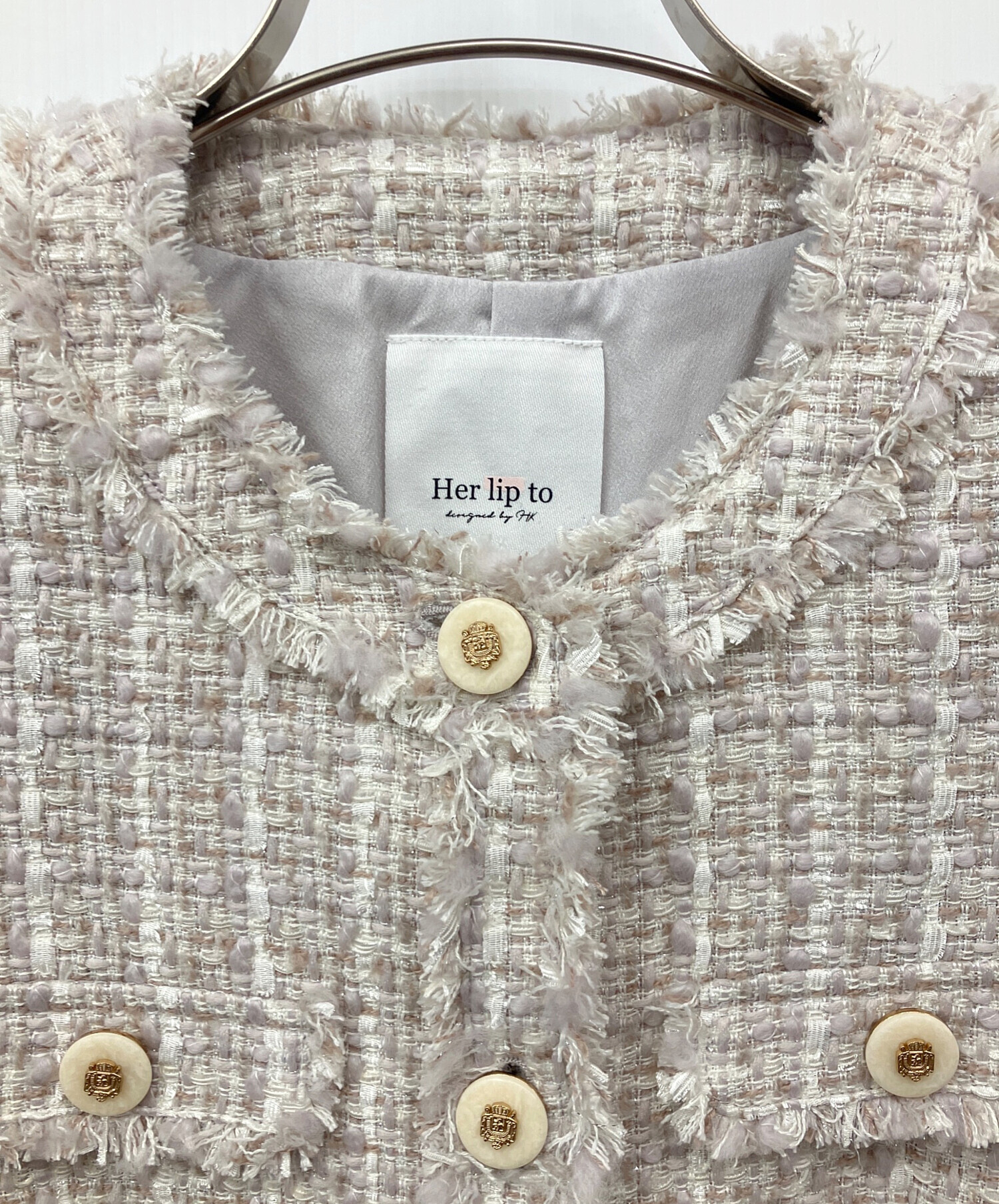 中古・古着通販】Her lip to (ハーリップトゥ) Grace Tweed Jacket