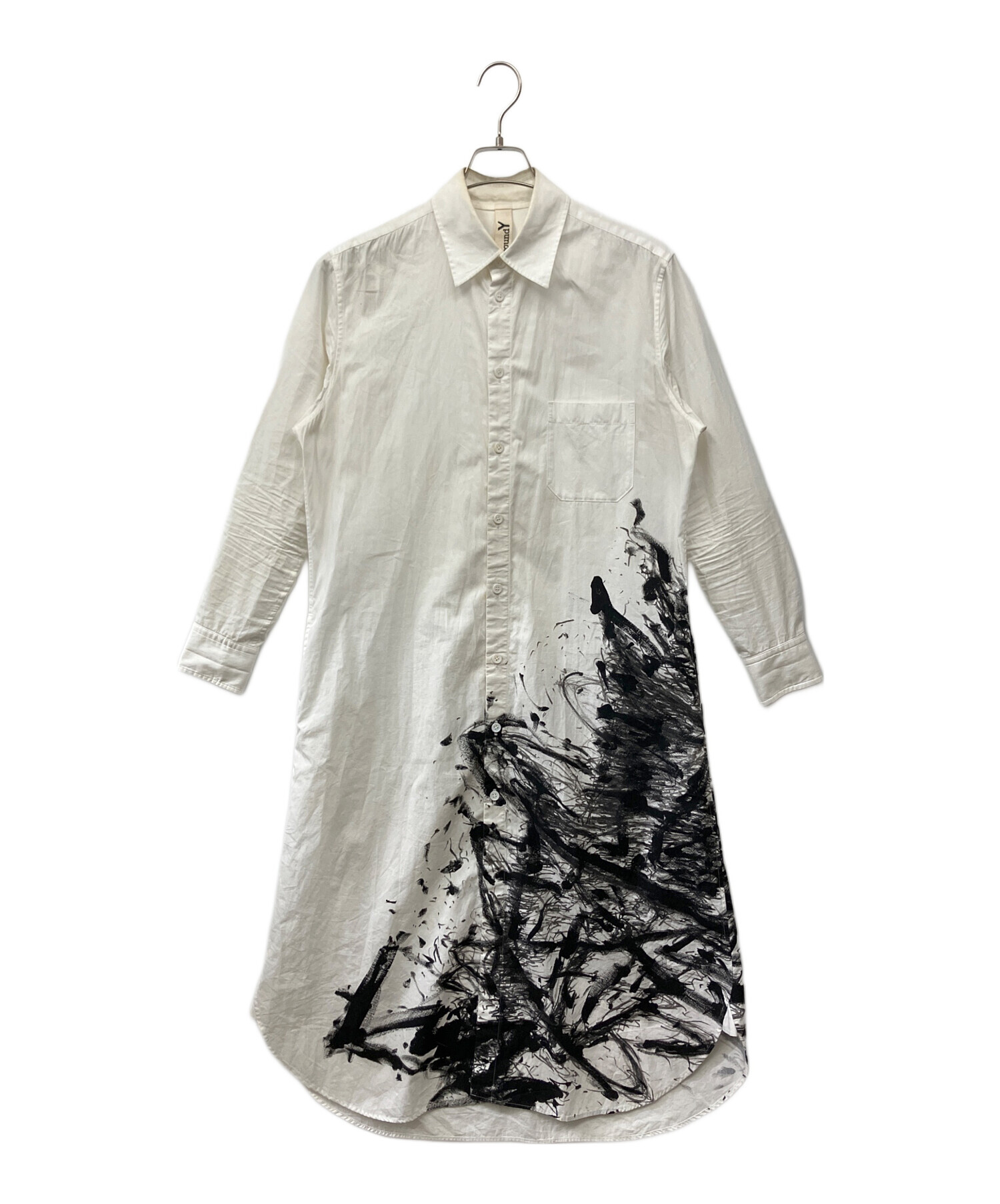 中古・古着通販】GROUND Y (グラウンドワイ) 長袖シャツ ホワイト 