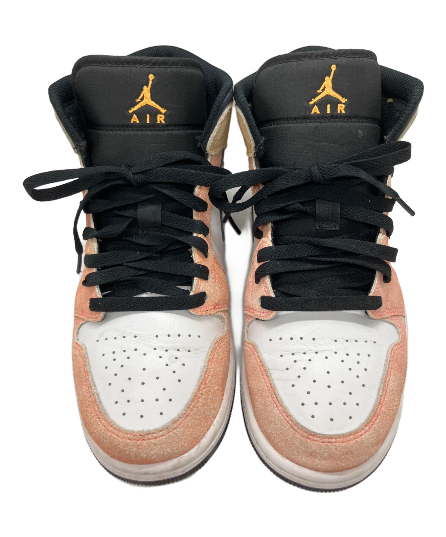 中古・古着通販】NIKE (ナイキ) Air Jordan 1 Mid ホワイト×ベージュ 