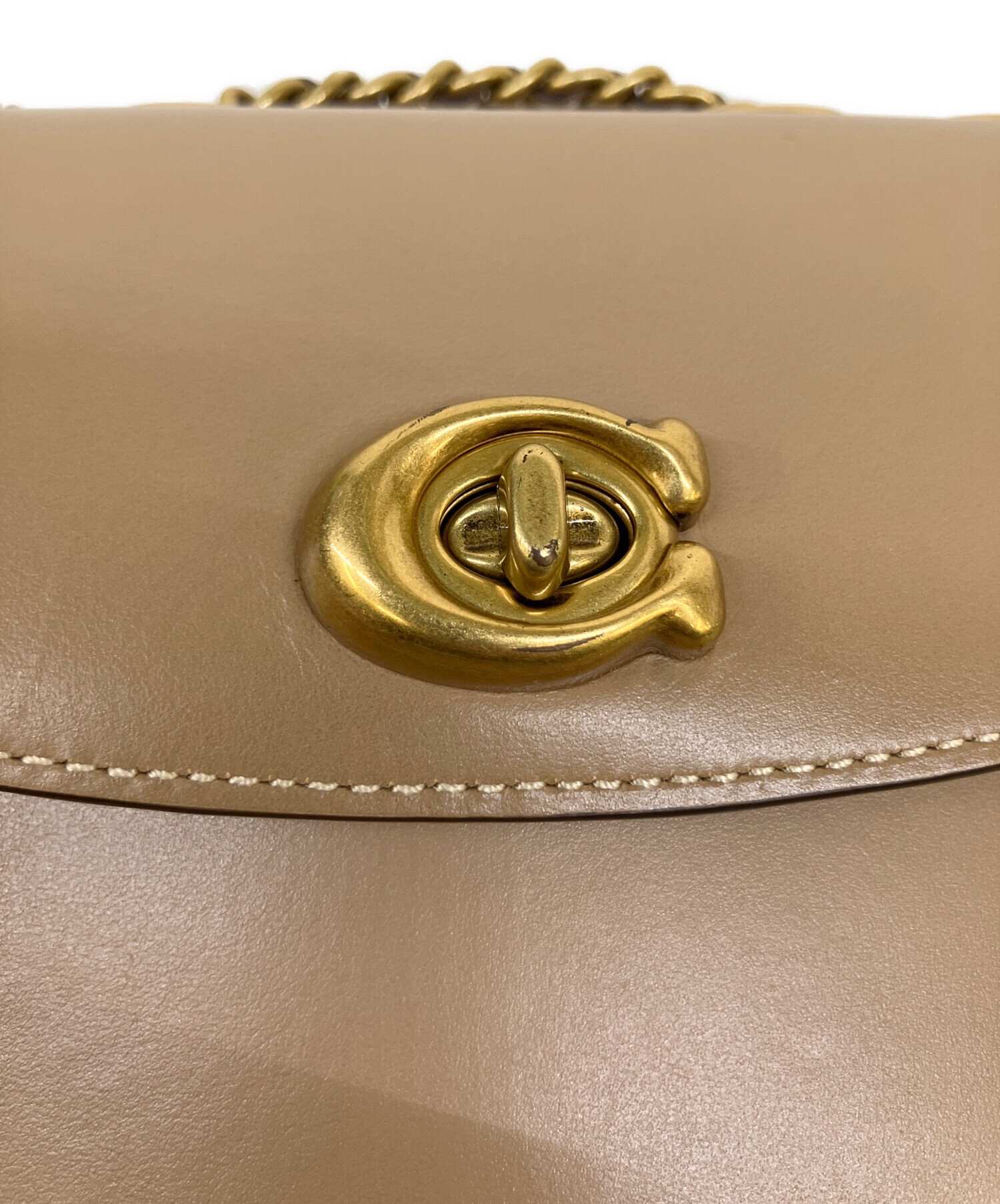 中古・古着通販】COACH (コーチ) ショルダーバッグ ベージュ｜ブランド