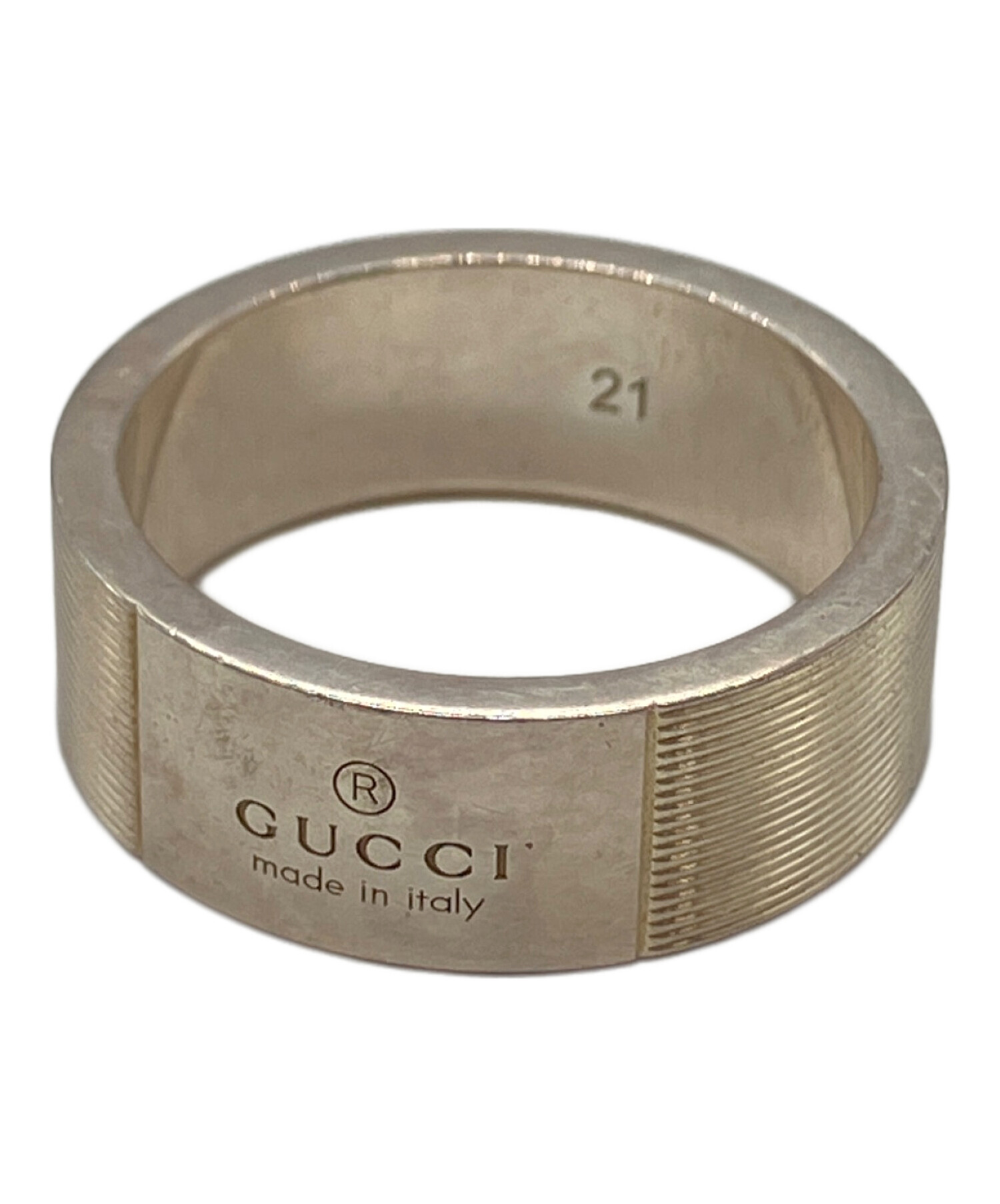 GUCCI シルバー925 エングレーブリング 20号 GUCCI シルバーリング 20号