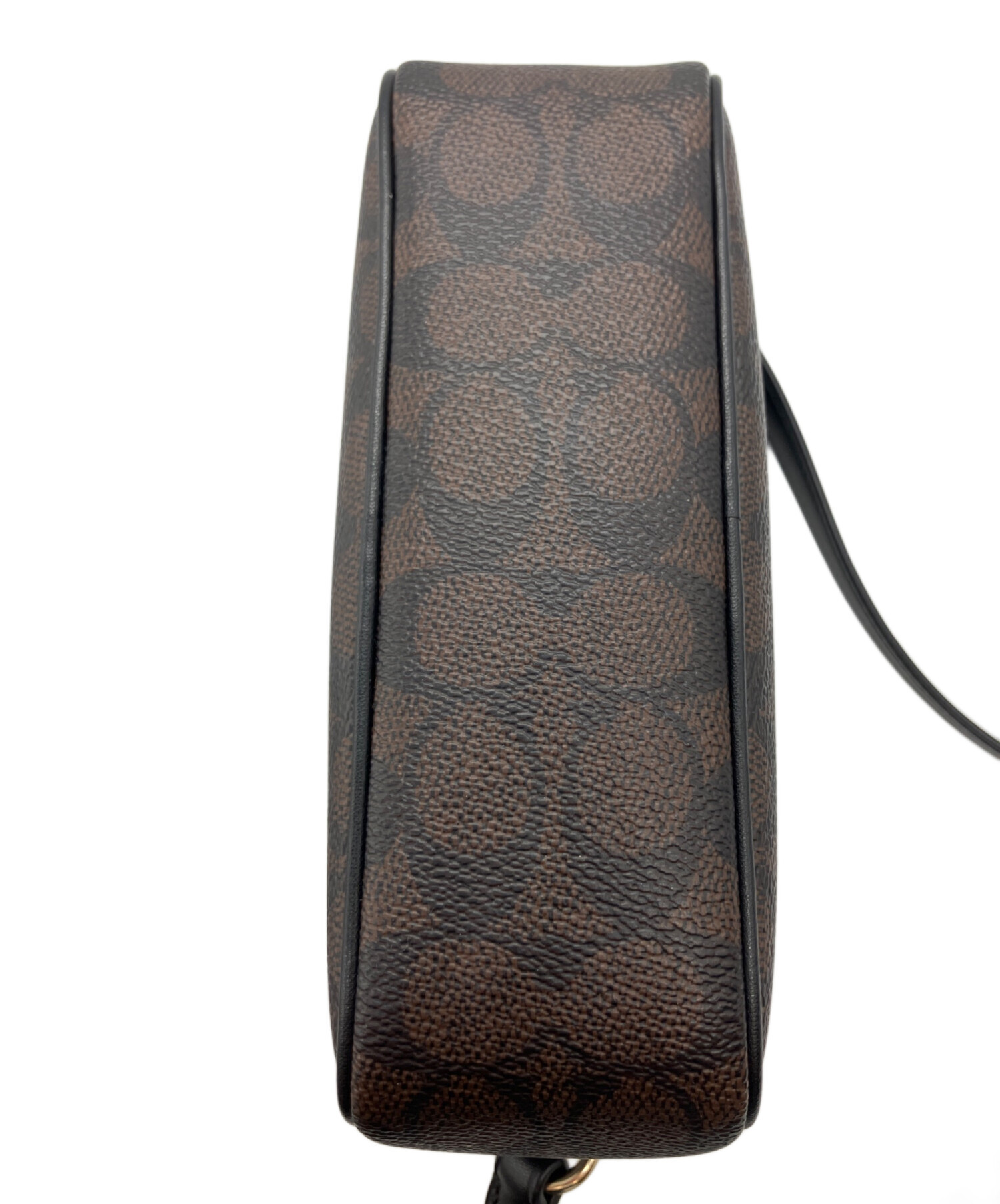 【超美品】COACH ショルダーバッグ ブラウン/ブラック 中古・古着通販】COACH (コーチ) ショルダーバッグ ブラウン×ブラック