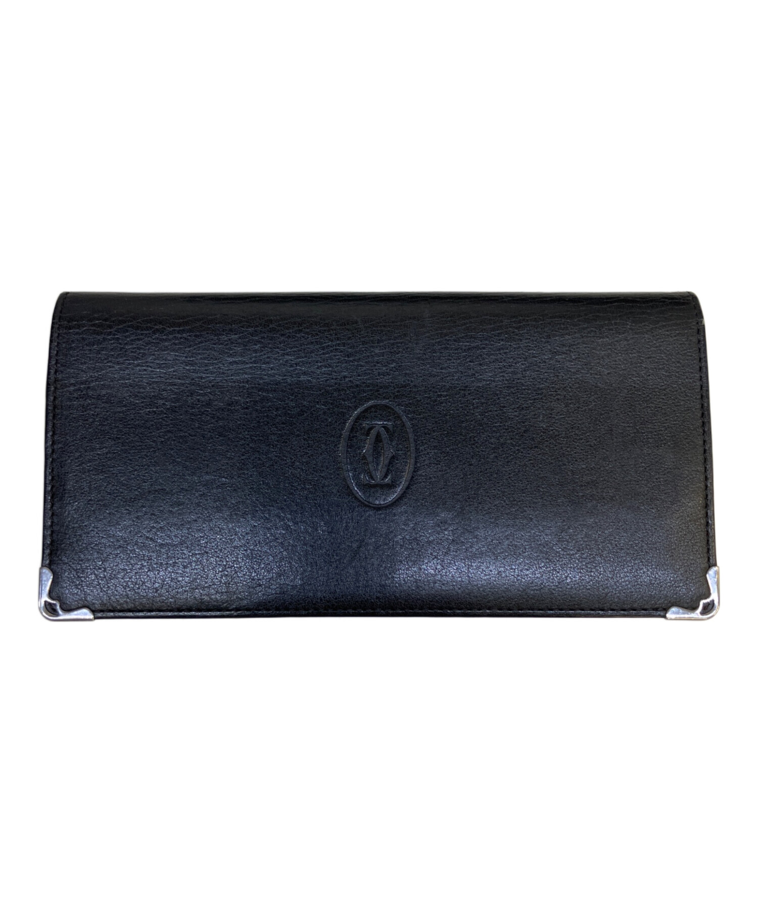 Cartier 財布 【保証書付き/未使用品】 中古・古着通販】Cartier (カルティエ) 長財布 ブラック×レッド