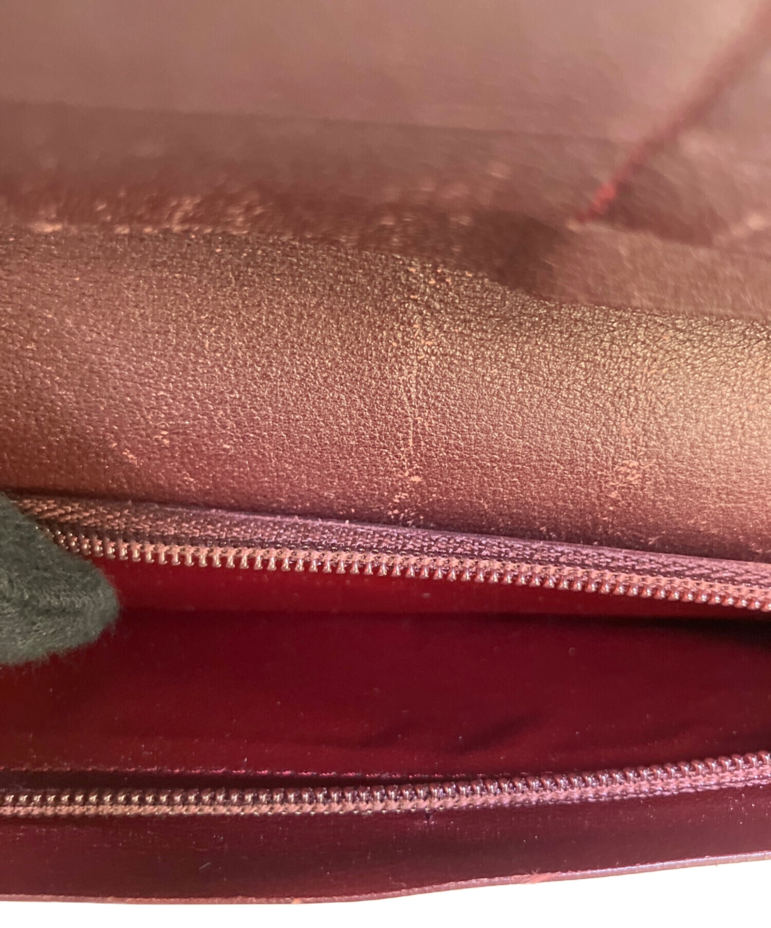 Cartier 財布 【保証書付き/未使用品】 中古・古着通販】Cartier (カルティエ) 長財布 ブラック×レッド