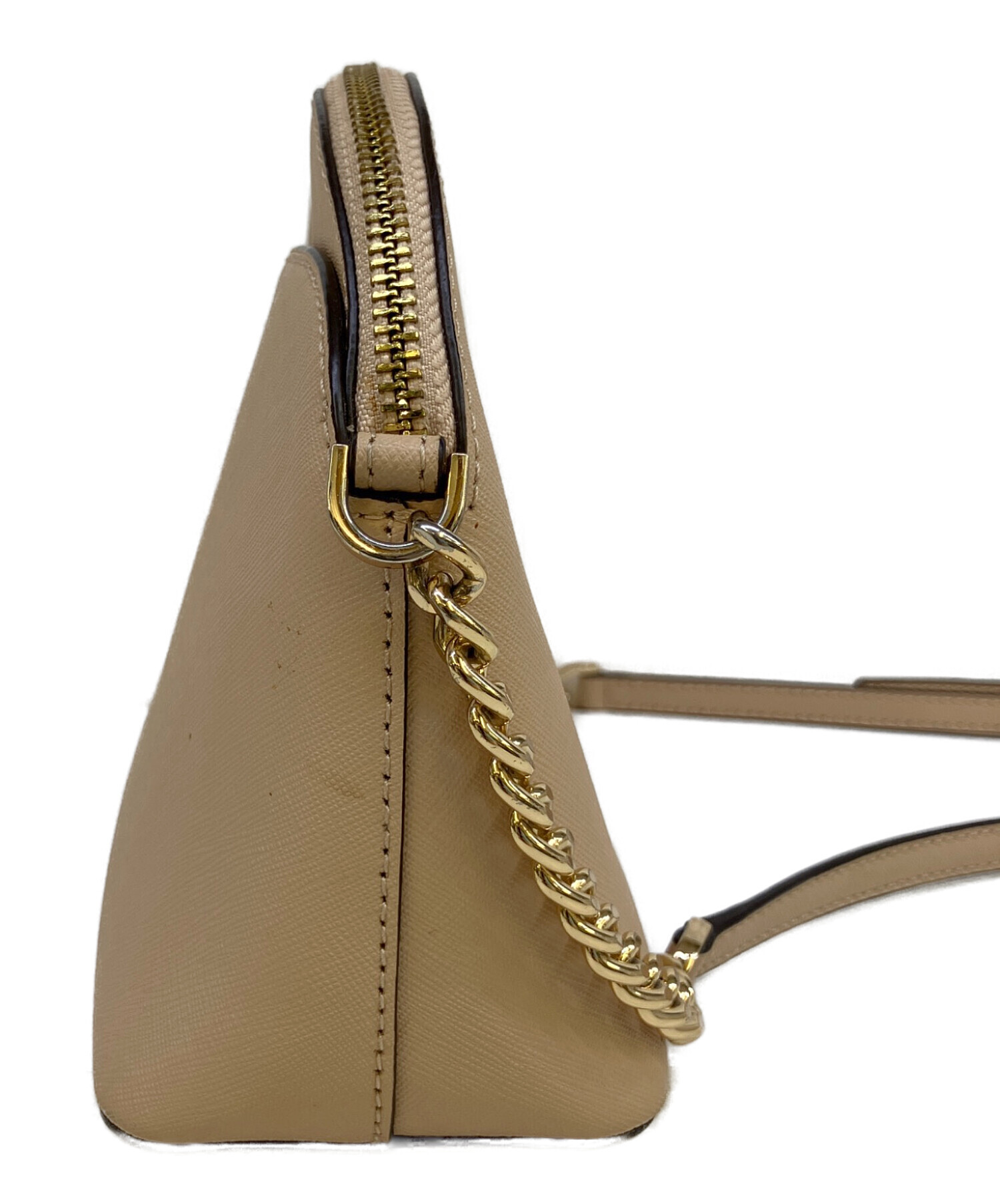 マイケルコースショルダーバッグ　ベージュ 中古・古着通販】MICHAEL KORS (マイケル・コース) ショルダーバッグ