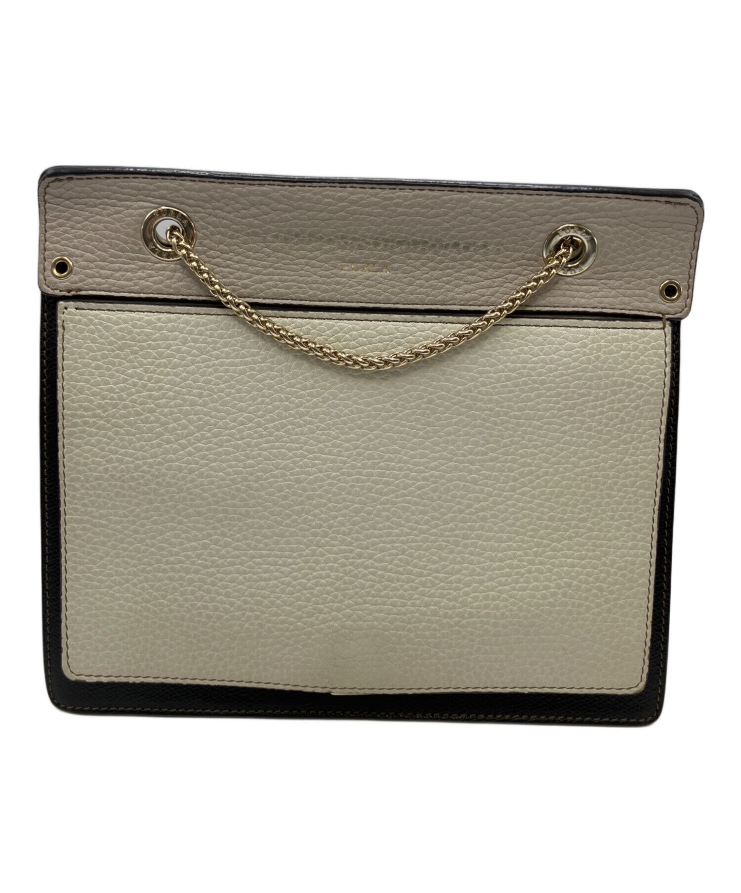 中古・古着通販】FURLA (フルラ) チェーンショルダーバッグ ブラック