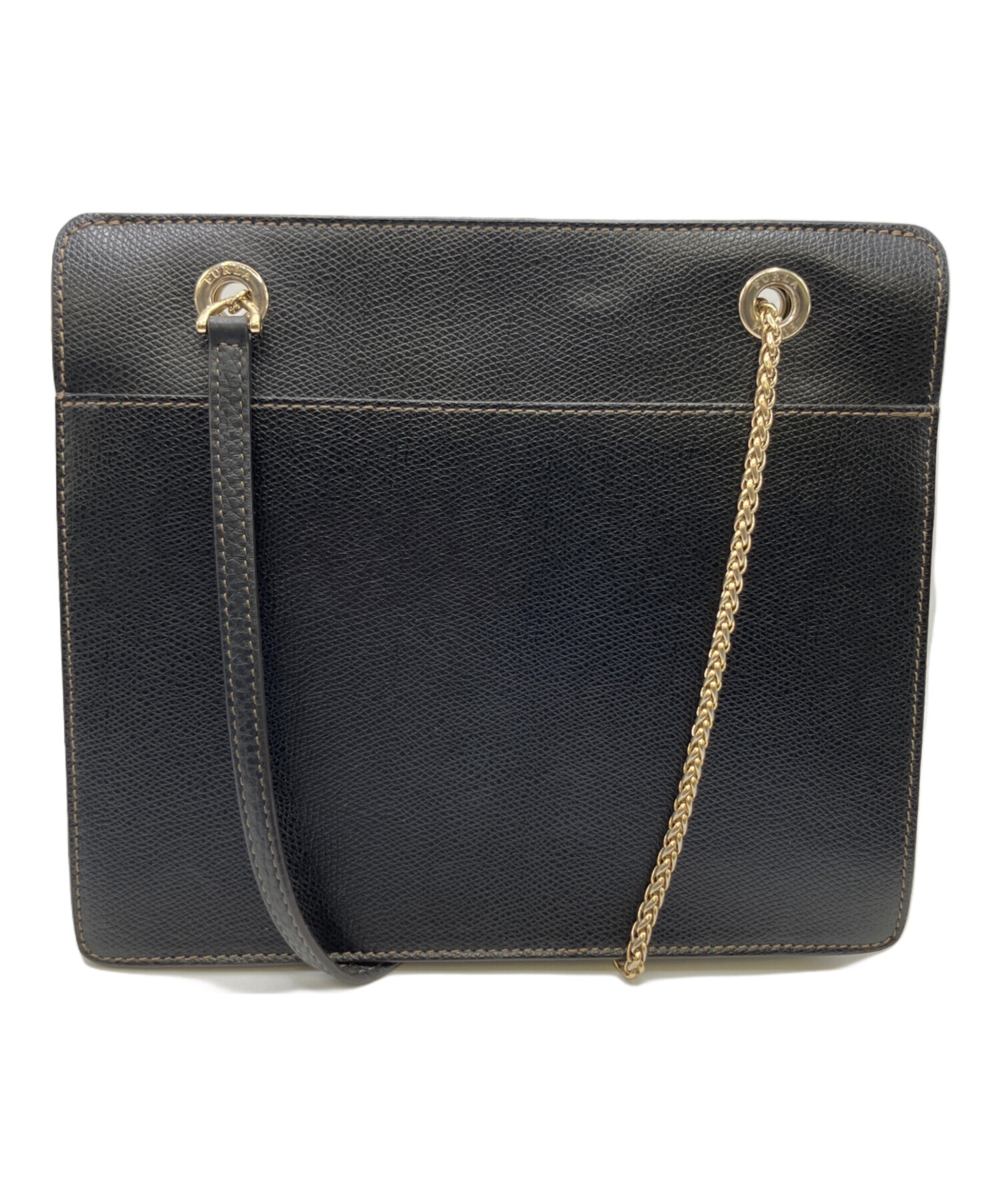 中古・古着通販】FURLA (フルラ) チェーンショルダーバッグ ブラック