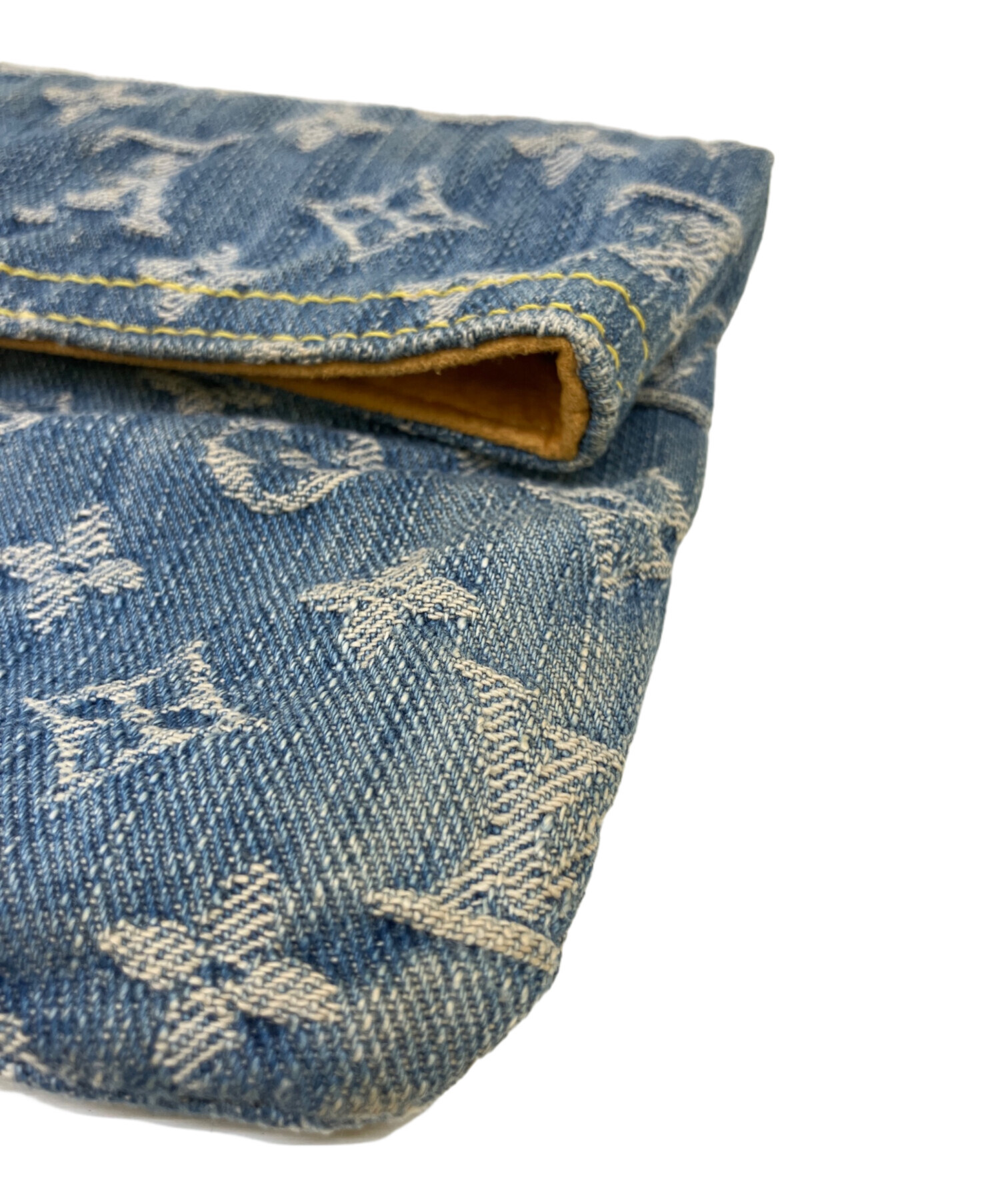【希少・限定品】ルイヴィトン　クラッチバッグ デニム ライトブルー マルチカラー 中古・古着通販】LOUIS VUITTON (ルイ ヴィトン) クラッチバッグ