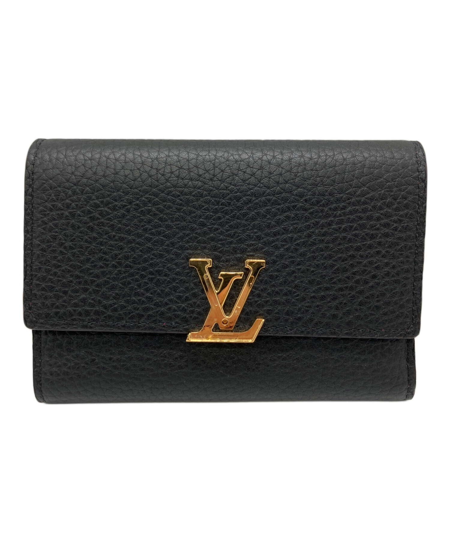 中古・古着通販】LOUIS VUITTON (ルイ ヴィトン) 3つ折り財布 ブラック 