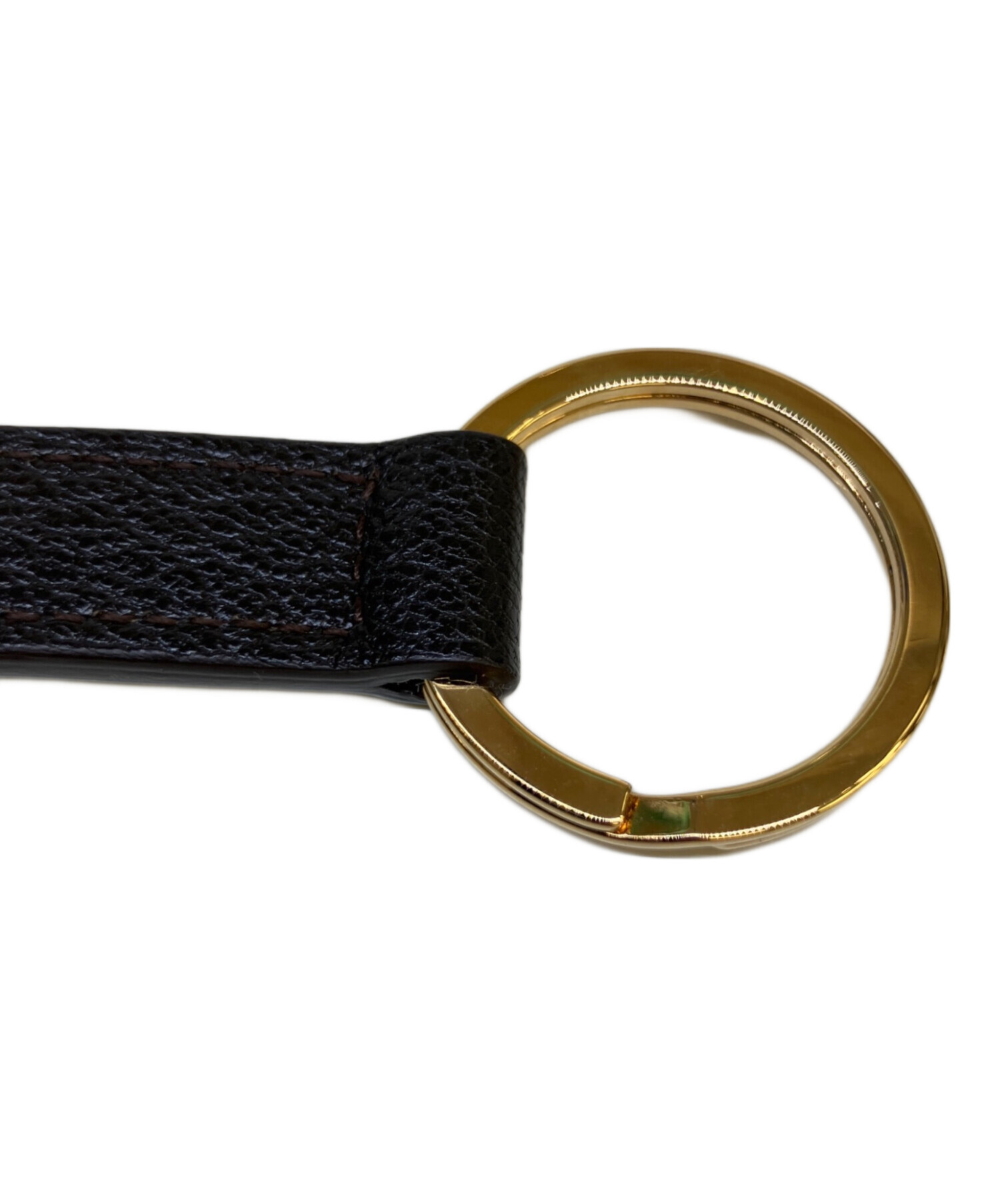 中古・古着通販】BVLGARI (ブルガリ) キーリング ブラック×ゴールド