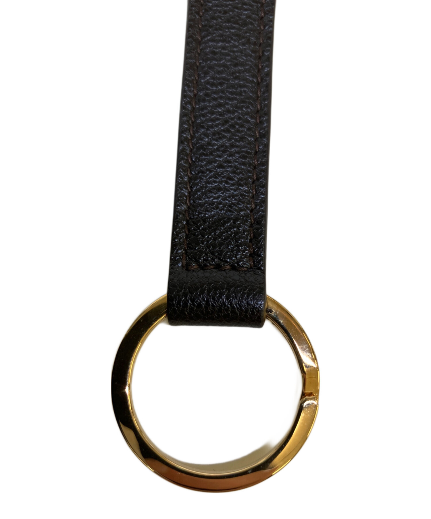 美品　BVLGARI ブルガリ　キーリング　ゴールド/ブラック 中古・古着通販】BVLGARI (ブルガリ) キーリング ブラック×ゴールド