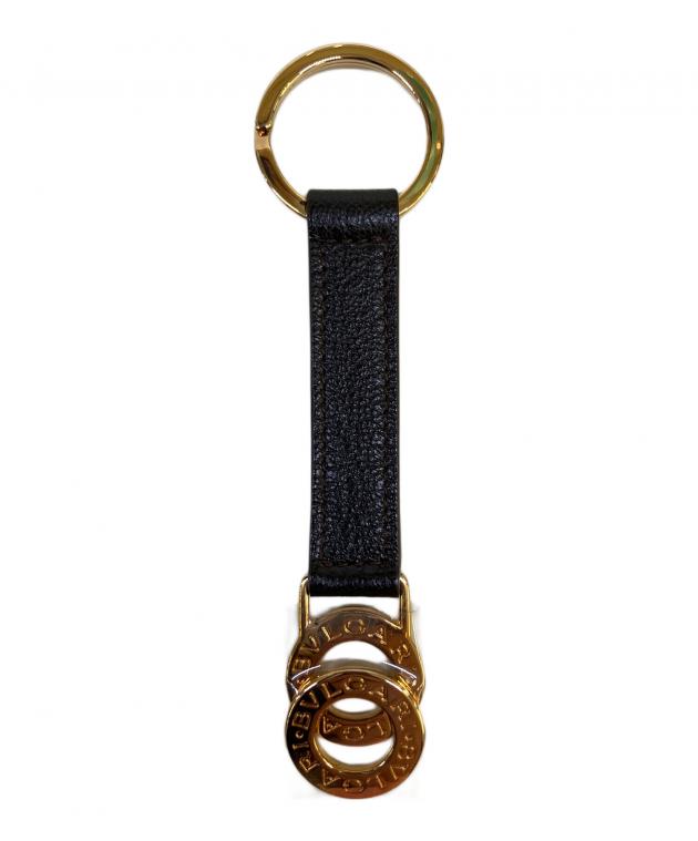 X*ー様 BVLGARIキーリング 32764ブラック×ゴールド 新品未使用 箱 中古・古着通販】BVLGARI (ブルガリ) キーリング ブラック×ゴールド