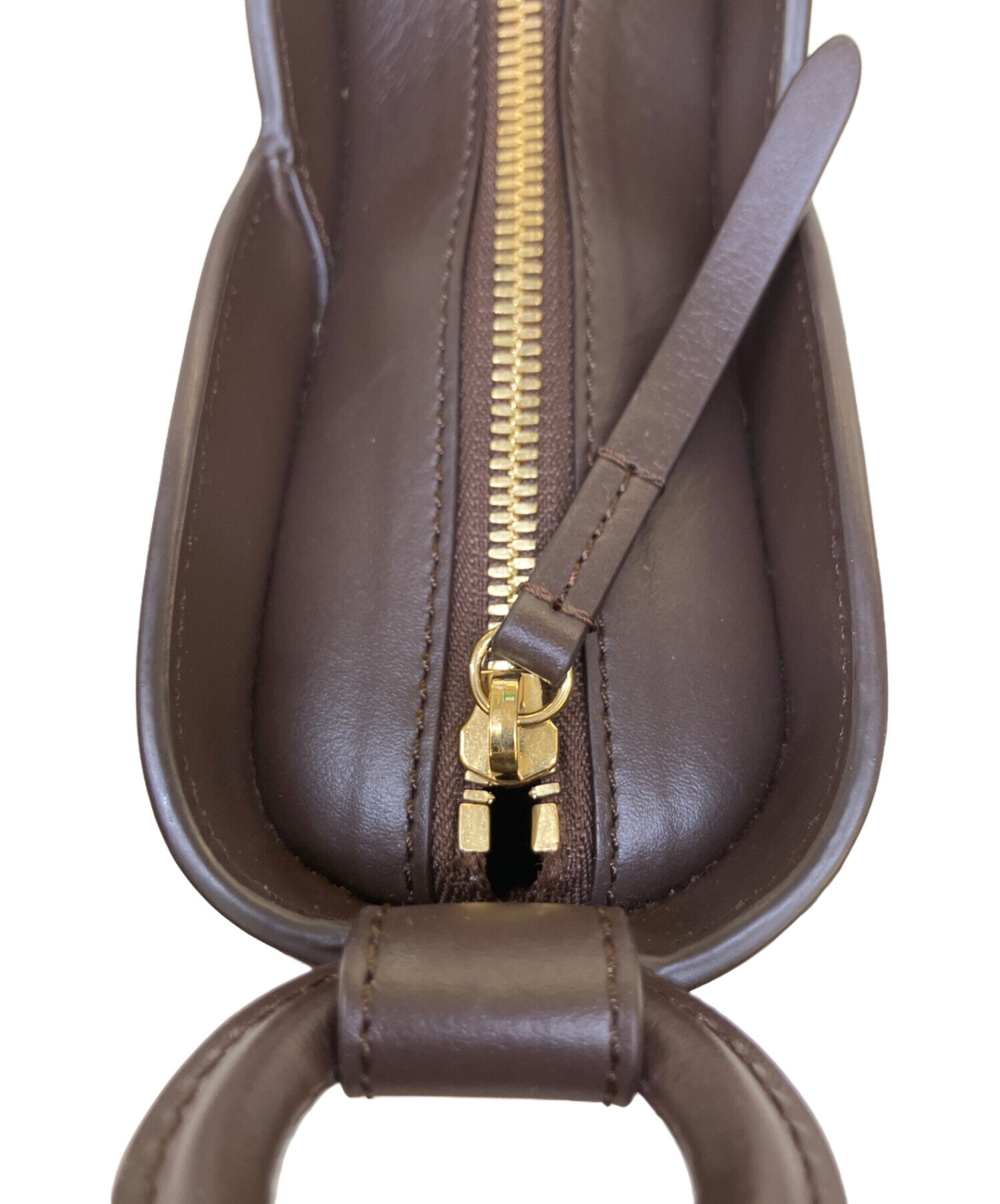 中古・古着通販】POLENE (ポレーヌ) レザーバッグ ブラウン｜ブランド