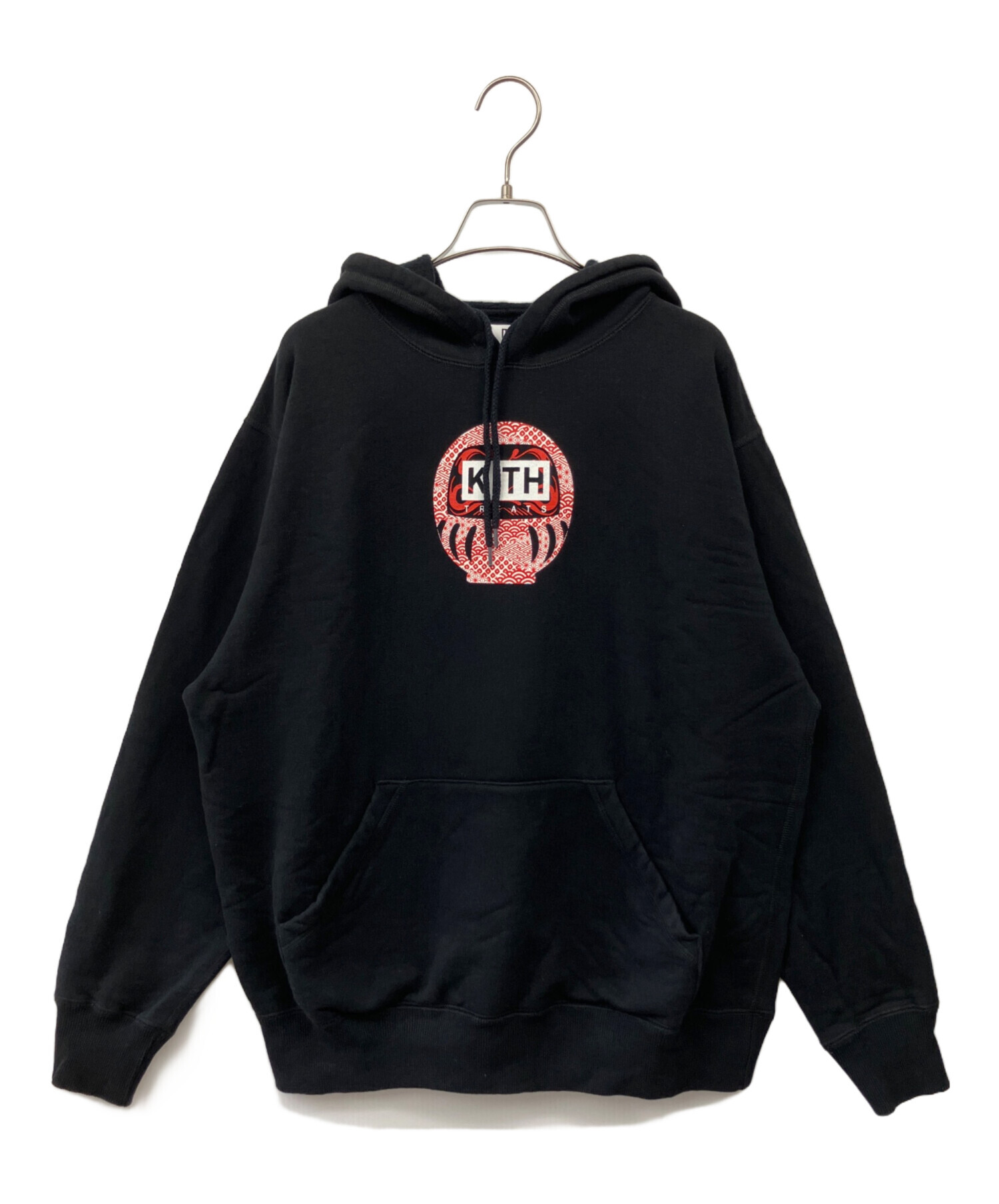 中古・古着通販】KITH (キス) プルオーバーパーカー ブラック サイズ:M 