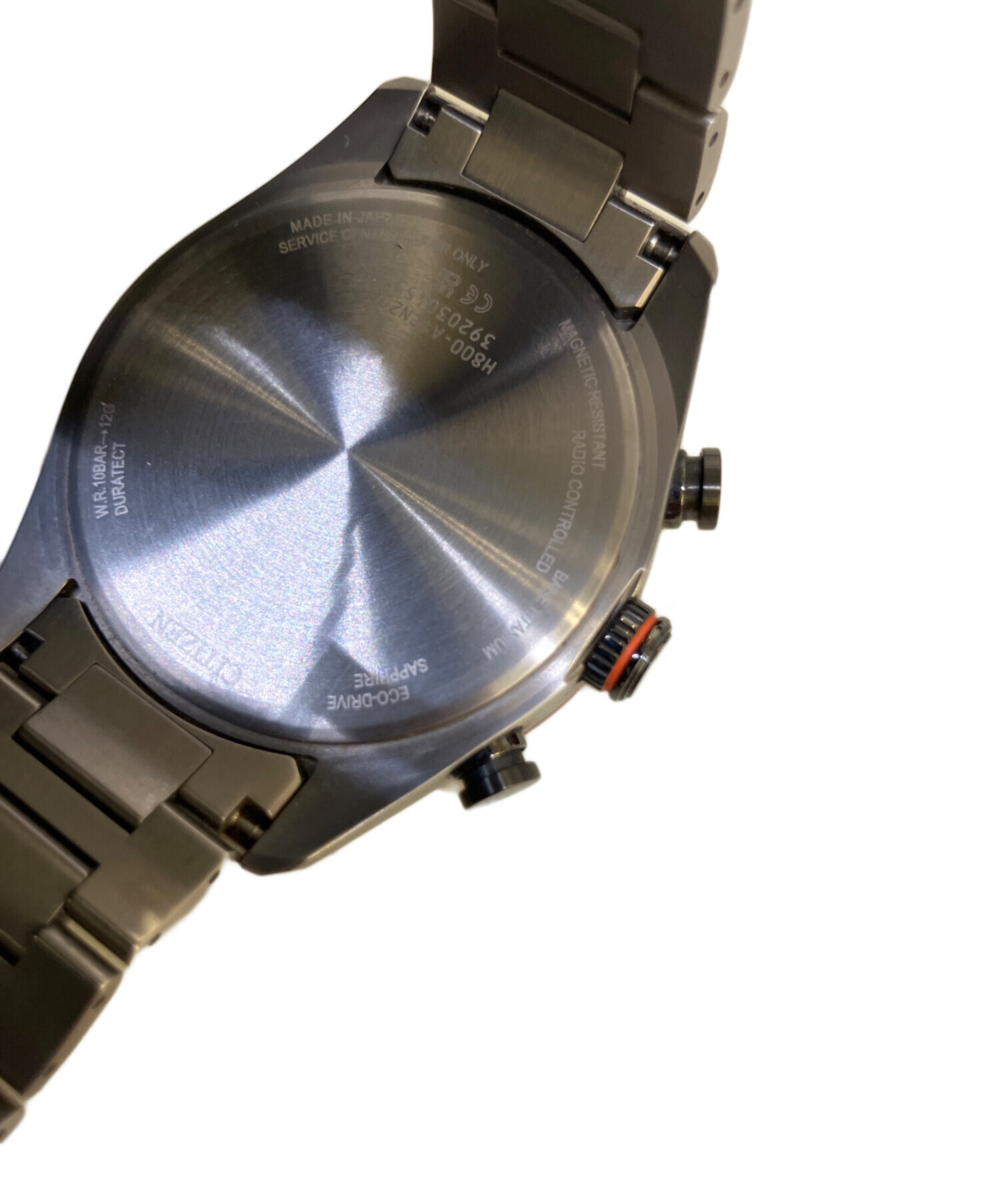 中古・古着通販】CITIZEN (シチズン) 腕時計 ブラック×オレンジ