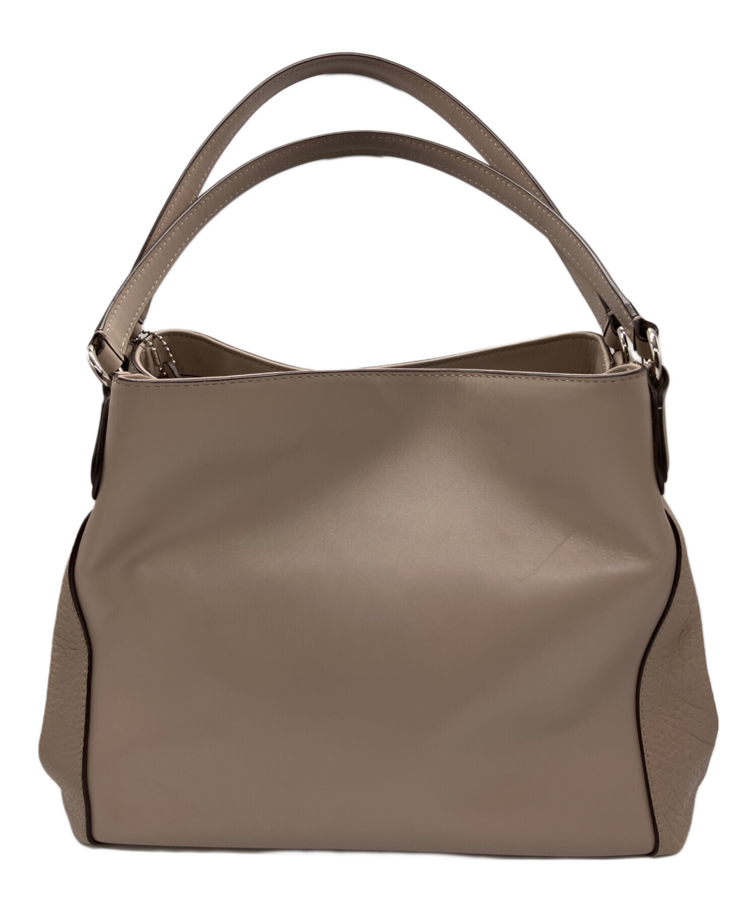 COACH 編み込み ベージュ ハンドバッグ COACH 編み込み ベージュ ハンドバッグ