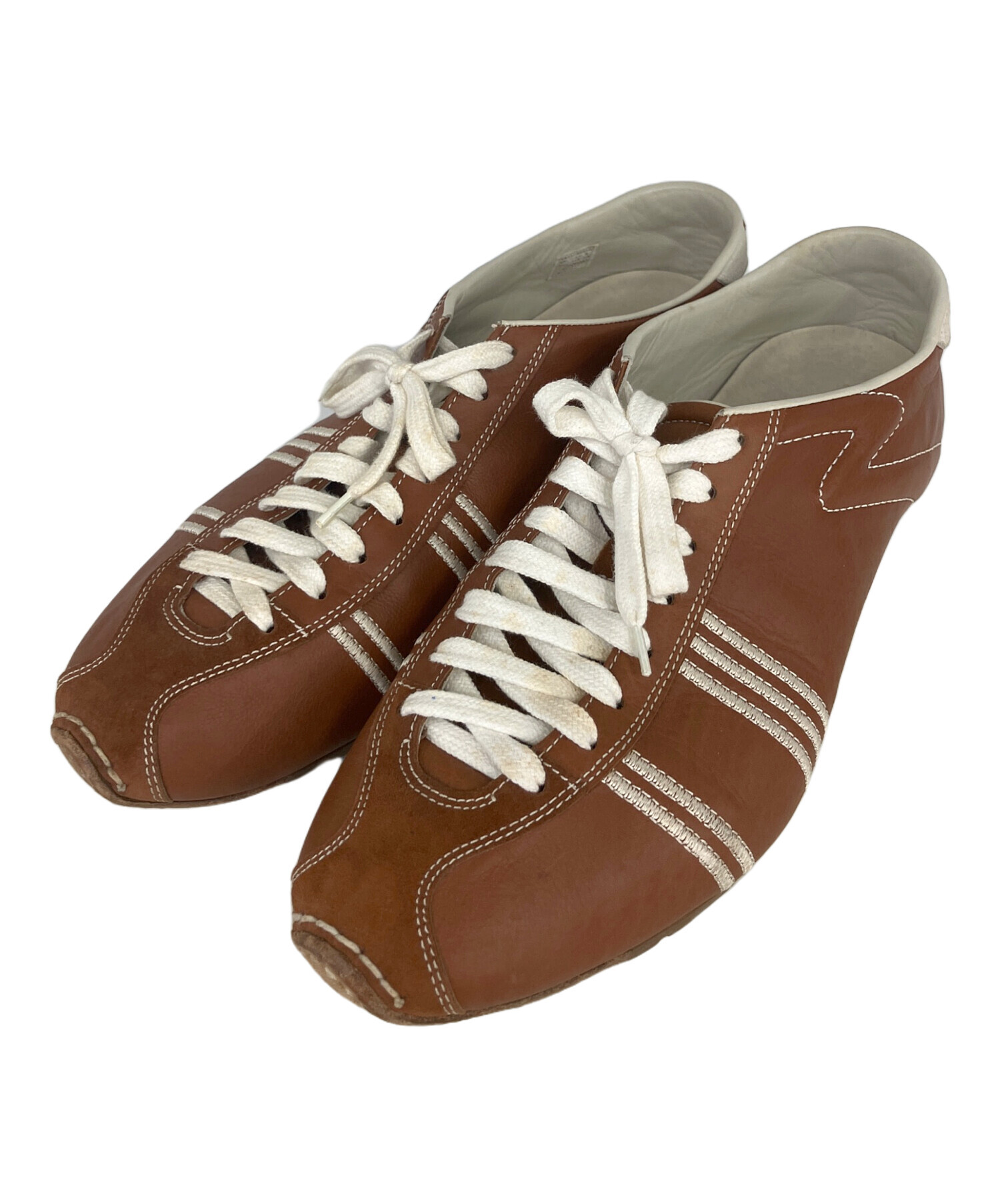 中古・古着通販】Santoni (サントーニ) レザースニーカー ブラウン