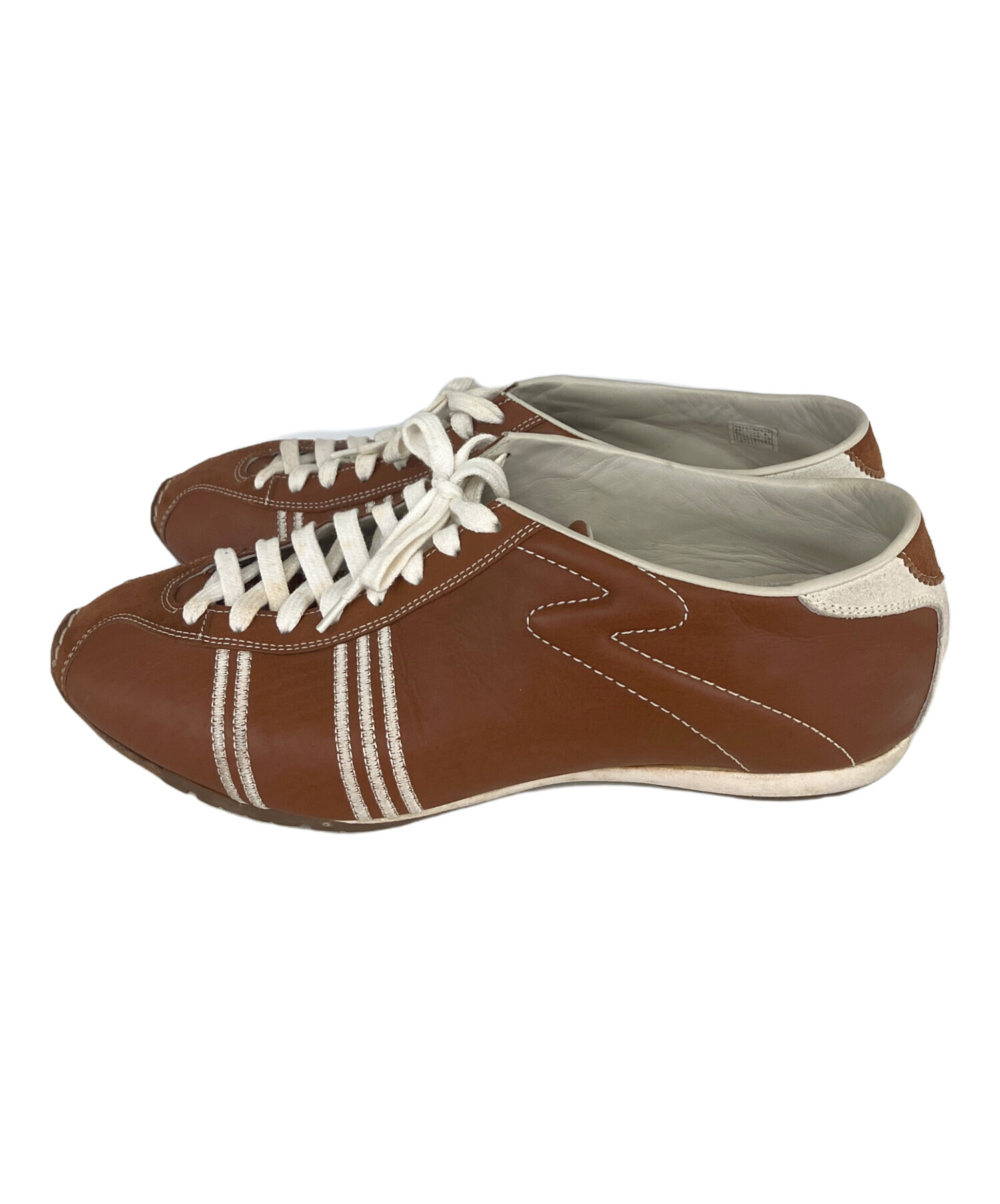 中古・古着通販】Santoni (サントーニ) レザースニーカー ブラウン