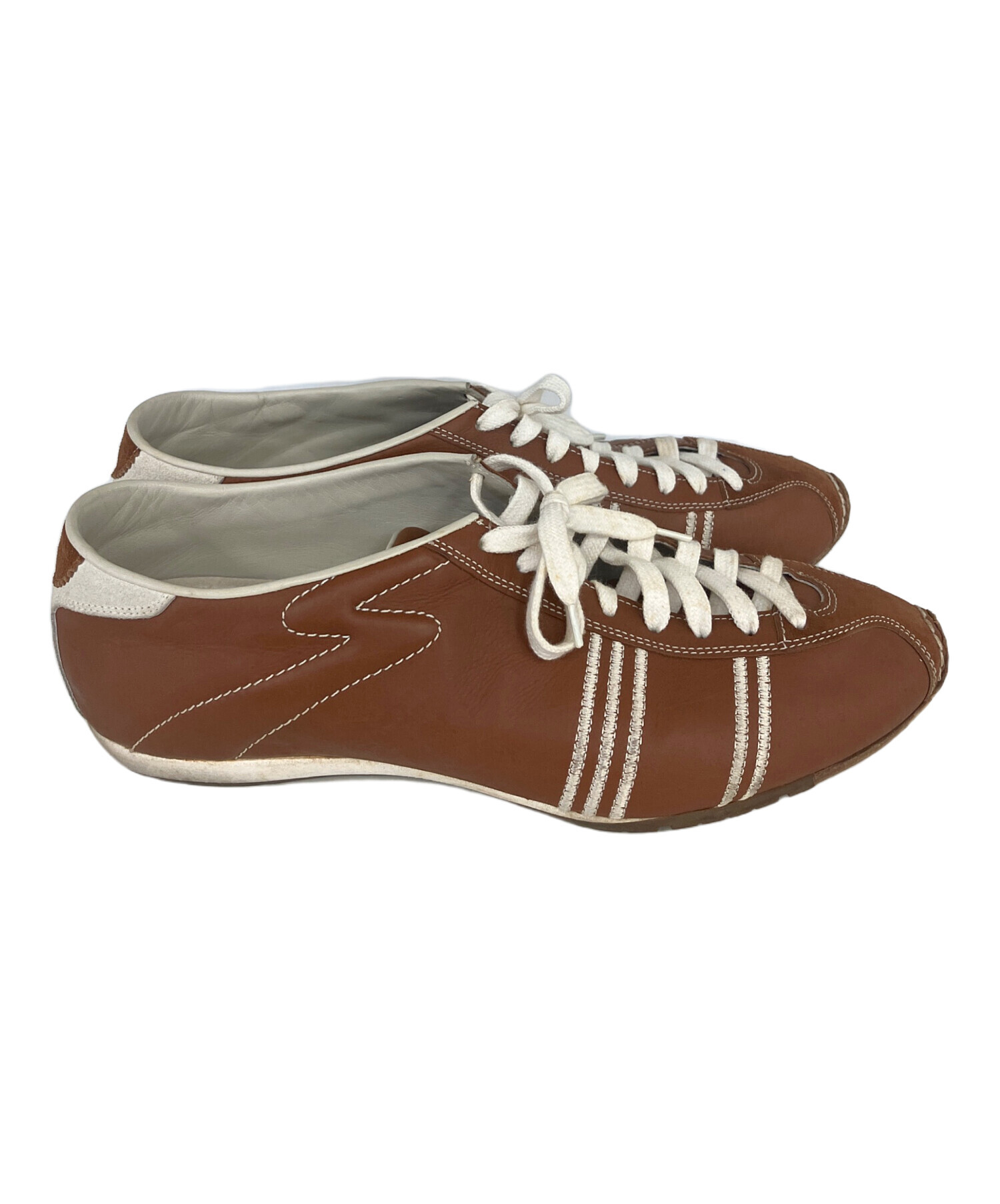 中古・古着通販】Santoni (サントーニ) レザースニーカー ブラウン