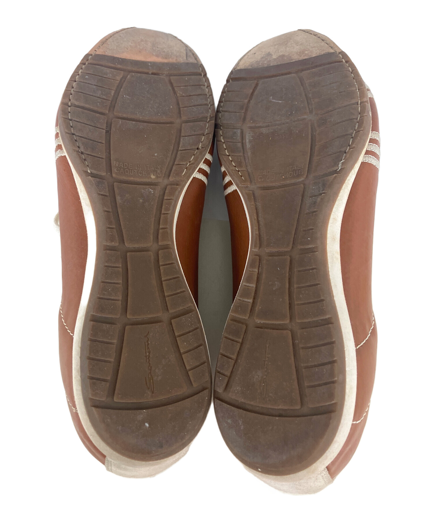 中古・古着通販】Santoni (サントーニ) レザースニーカー ブラウン