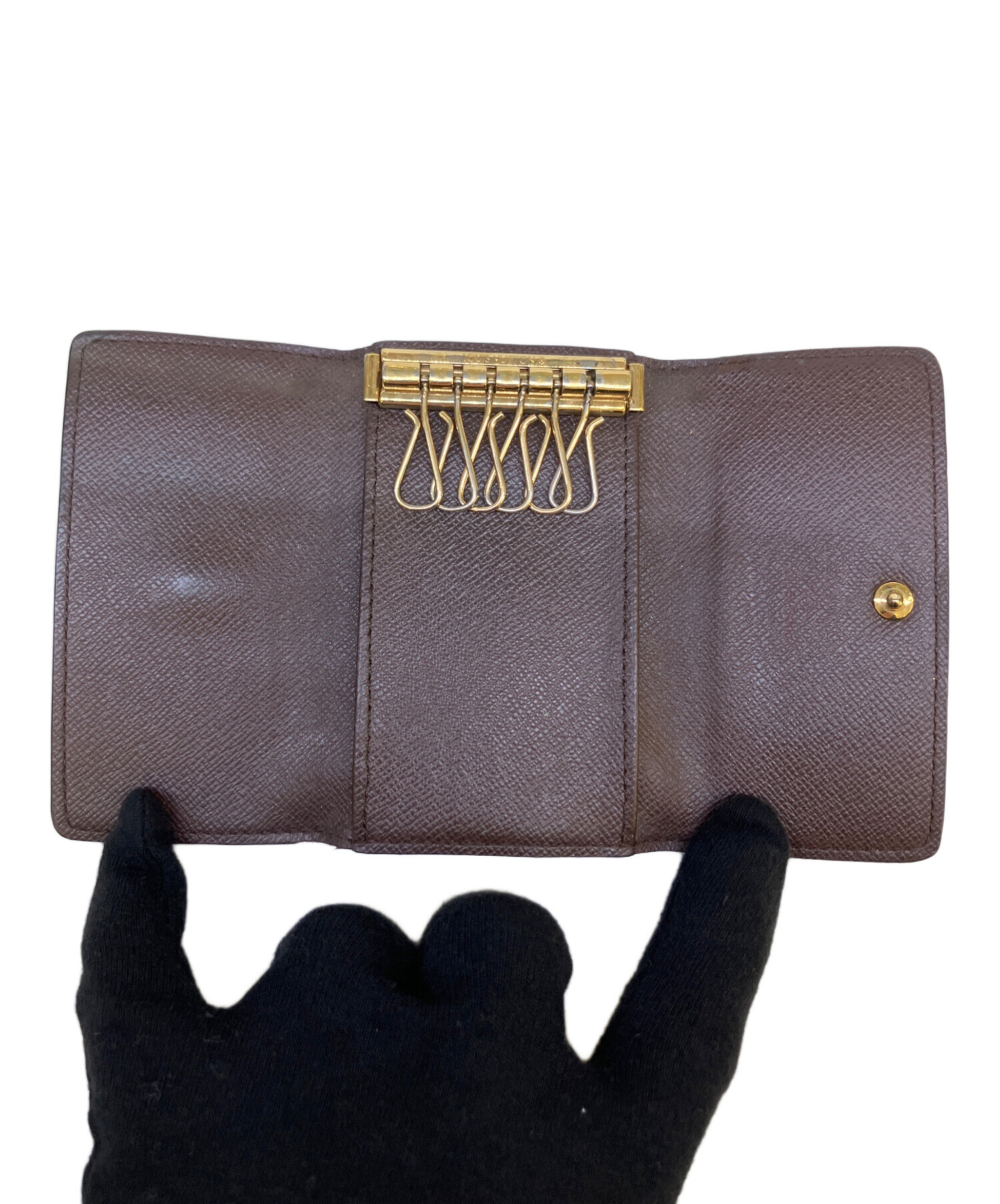 Louis Vuitton ブラウンキーケース 中古・古着通販】LOUIS VUITTON (ルイ ヴィトン) モノグラムキーケース