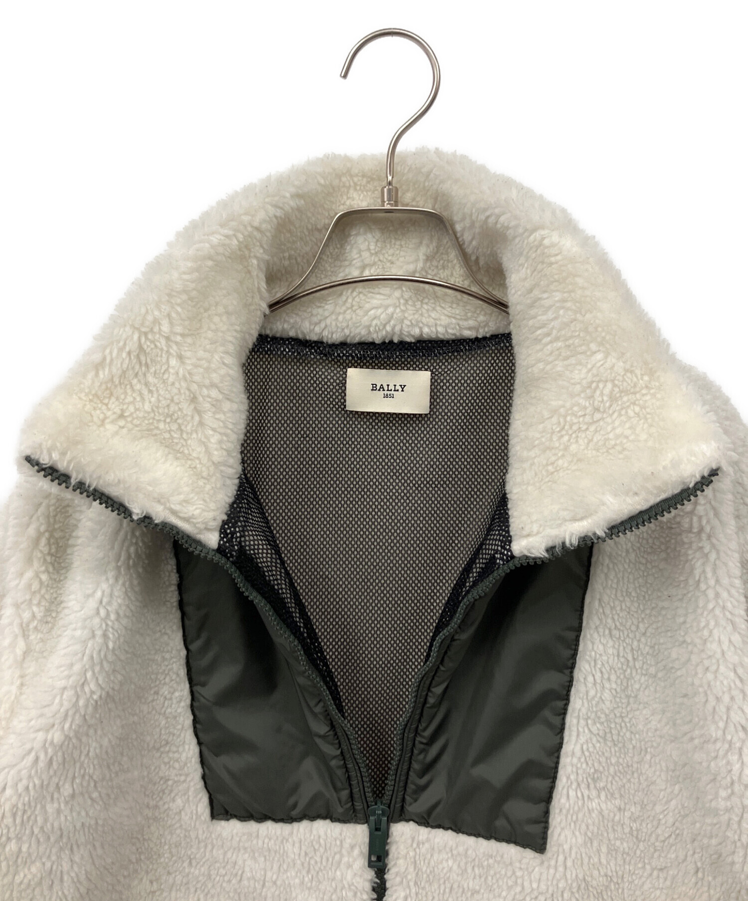 中古・古着通販】BALLY (バリー) ボア切替ジャケット オリーブ 