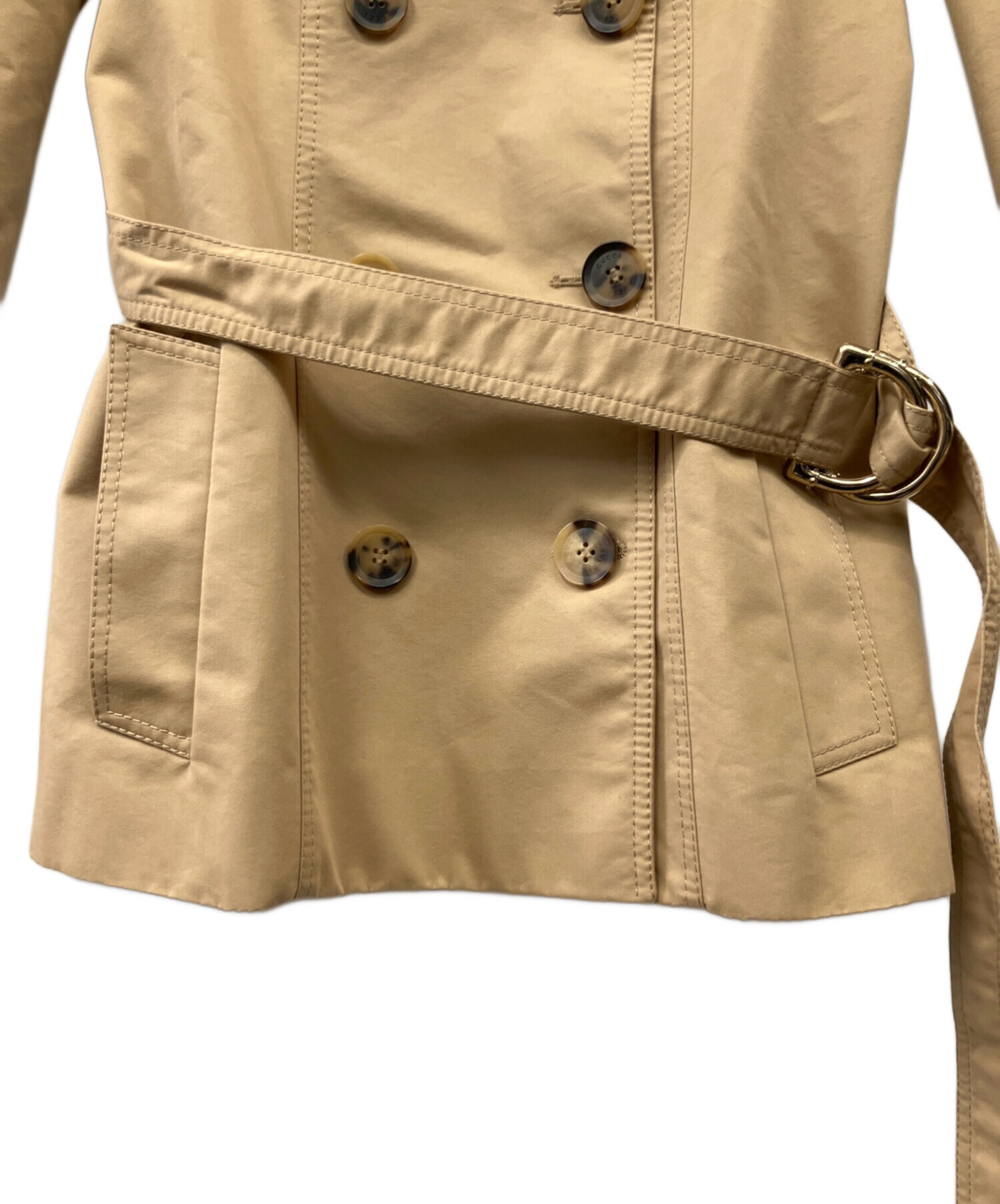 中古・古着通販】GUCCI (グッチ) トレンチコート ブラウン サイズ:M