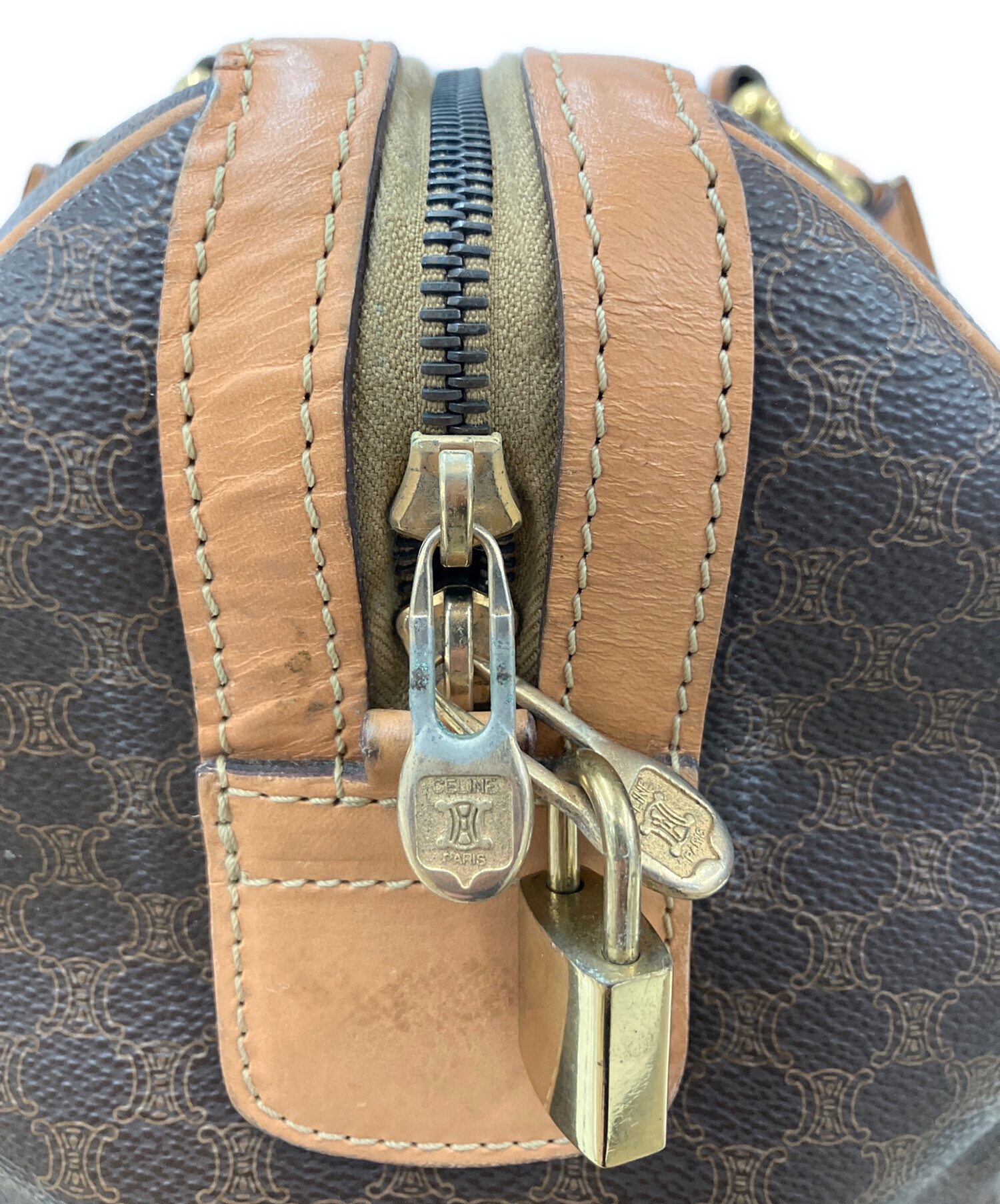 中古・古着通販】CELINE (セリーヌ) ボストンバッグ ブラウン