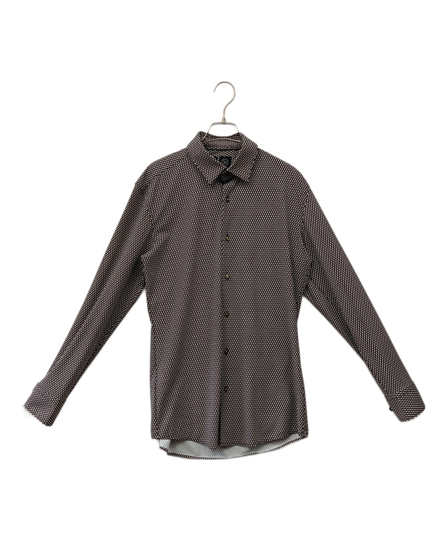 中古・古着通販】HUGO BOSS (ヒューゴ ボス) 長袖シャツ ブラウン