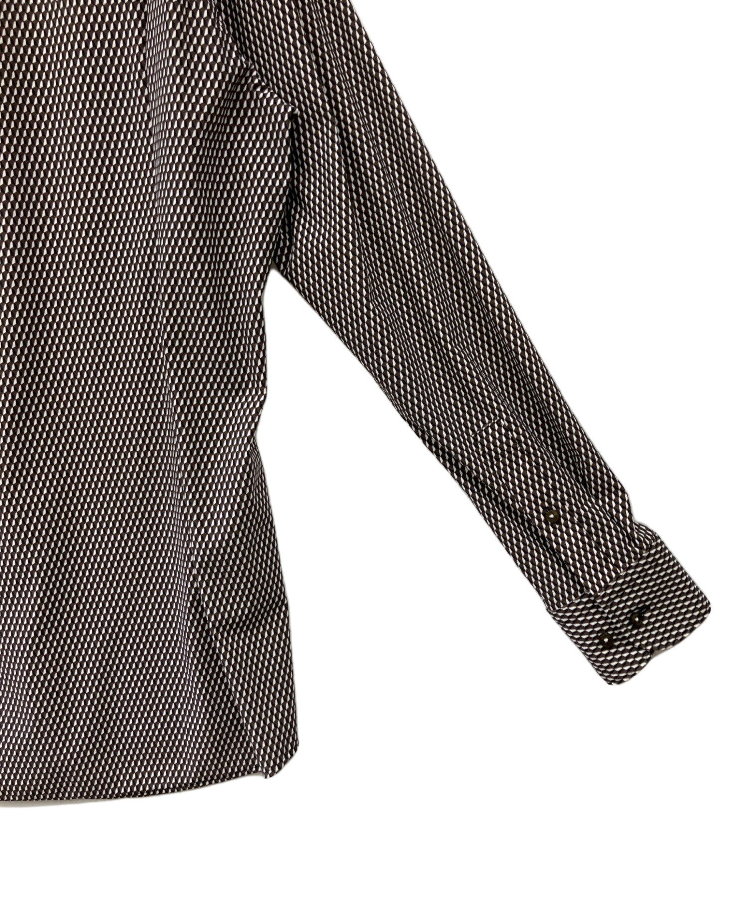 中古・古着通販】HUGO BOSS (ヒューゴ ボス) 長袖シャツ ブラウン