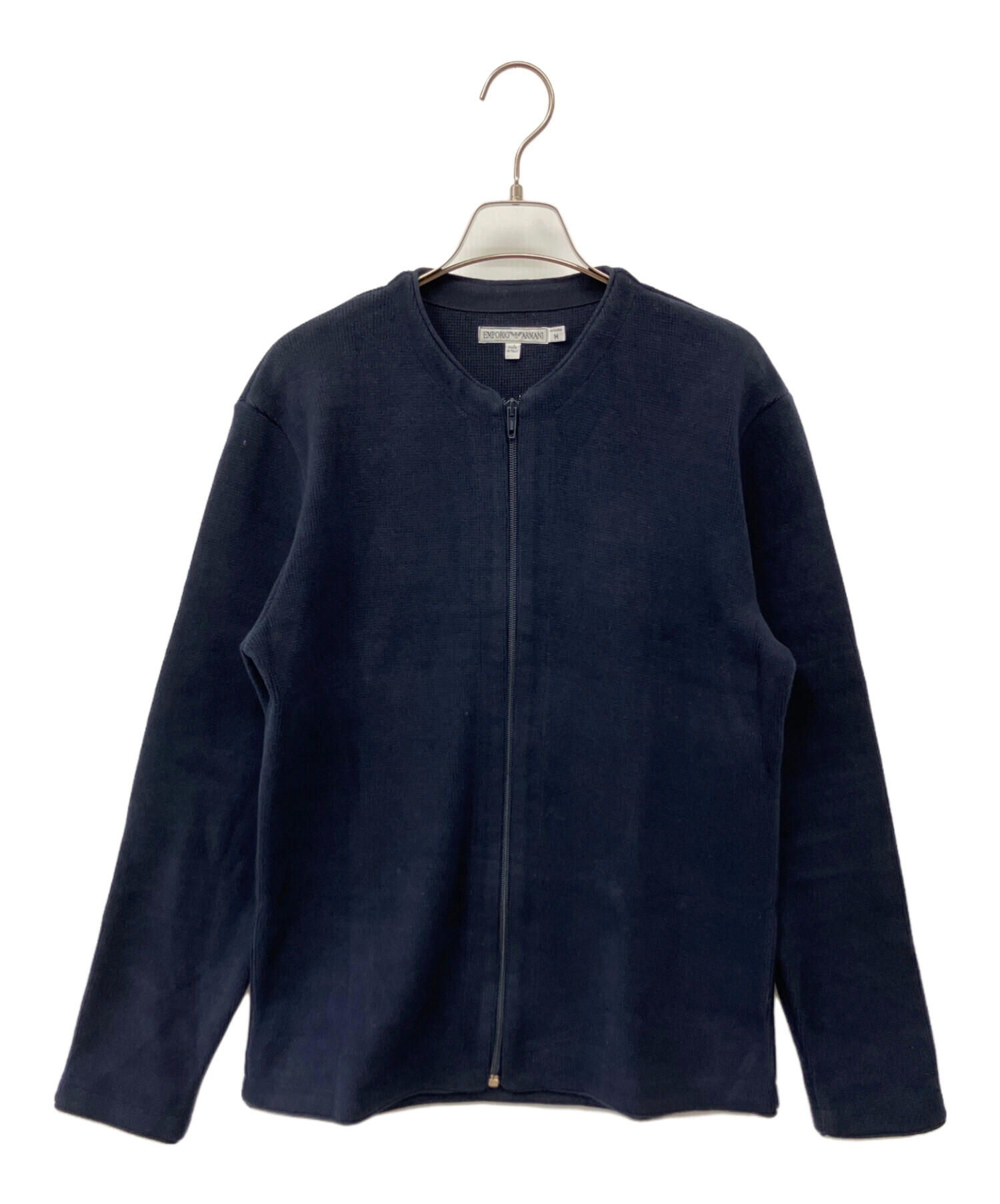 【美品】エンポリオアルマーニ ARMANIジップ ジャケット アウター ネイビー 中古・古着通販】EMPORIO ARMANI (エンポリオアルマーニ) ジップ