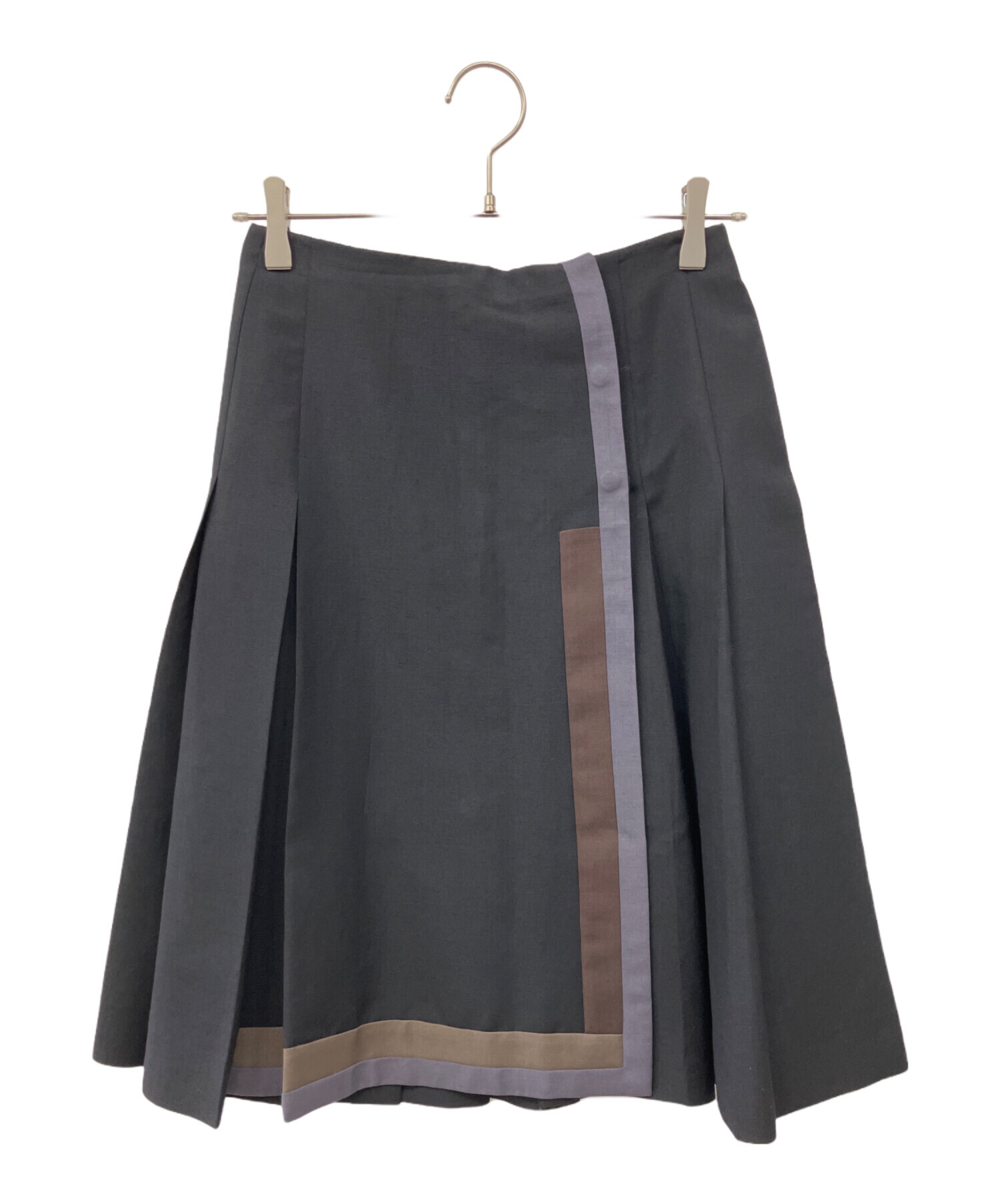 中古・古着通販】PRADA (プラダ) ロングスカート ネイビー サイズ:38